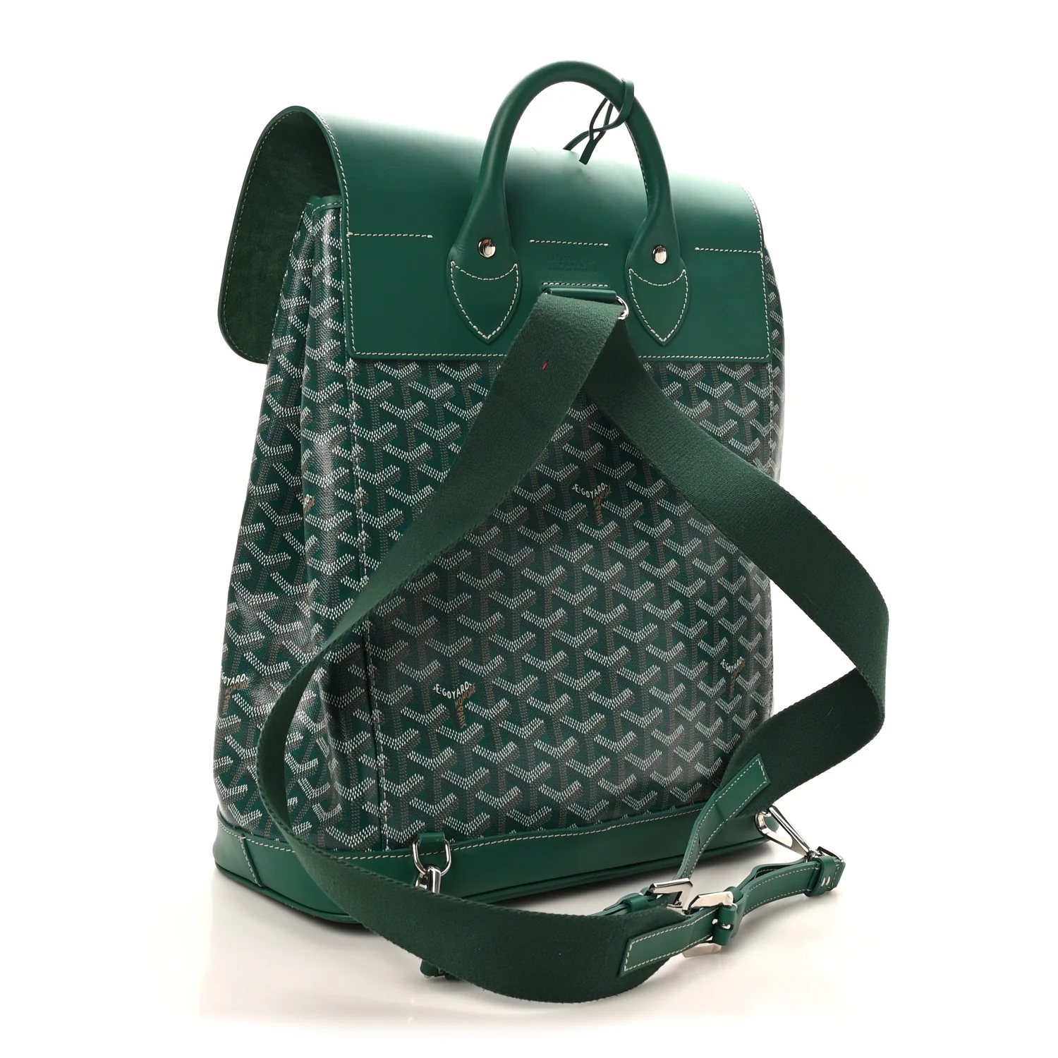 Goyardine Calfskin Alpin MM Backpack Green - Image 3