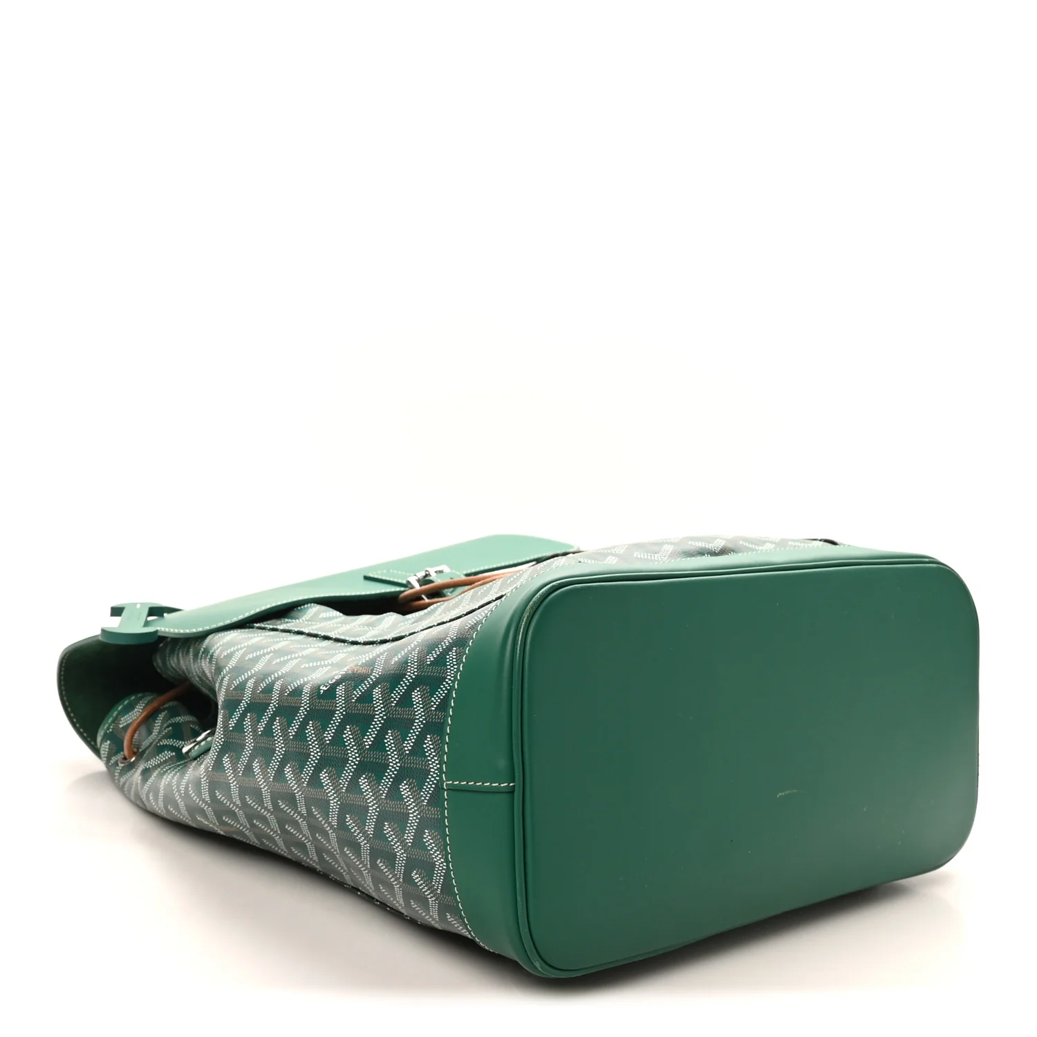 Goyardine Calfskin Alpin MM Backpack Green - Image 4