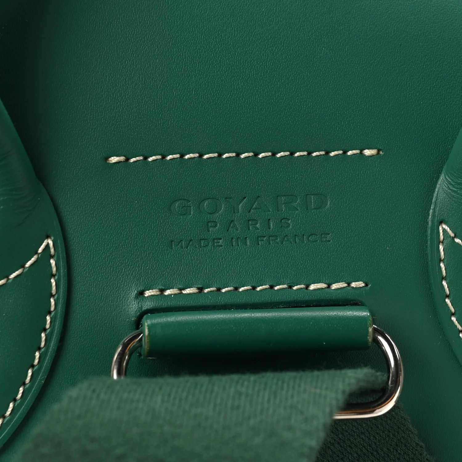 Goyardine Calfskin Alpin MM Backpack Green - Image 6