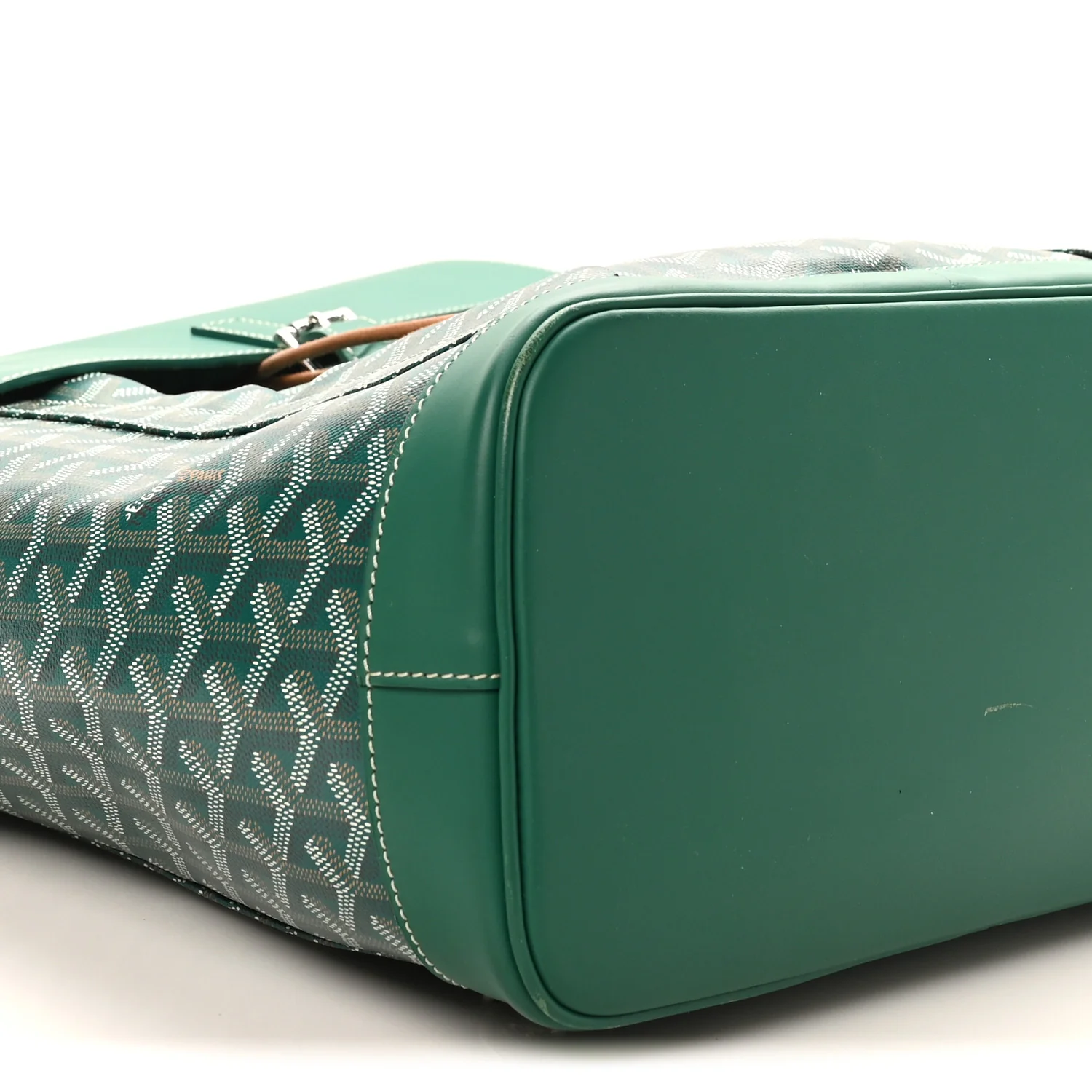 Goyardine Calfskin Alpin MM Backpack Green - Image 8