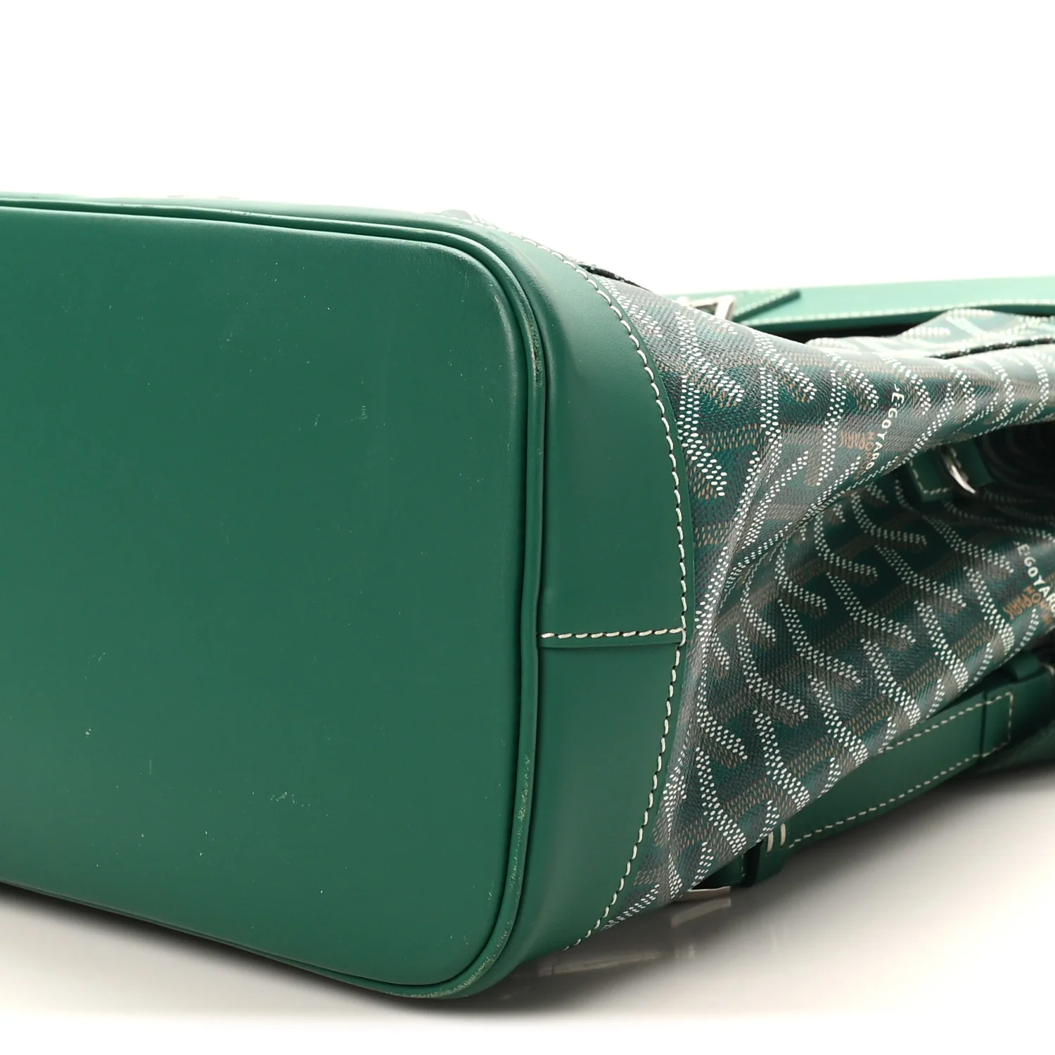 Goyardine Calfskin Alpin MM Backpack Green - Image 9