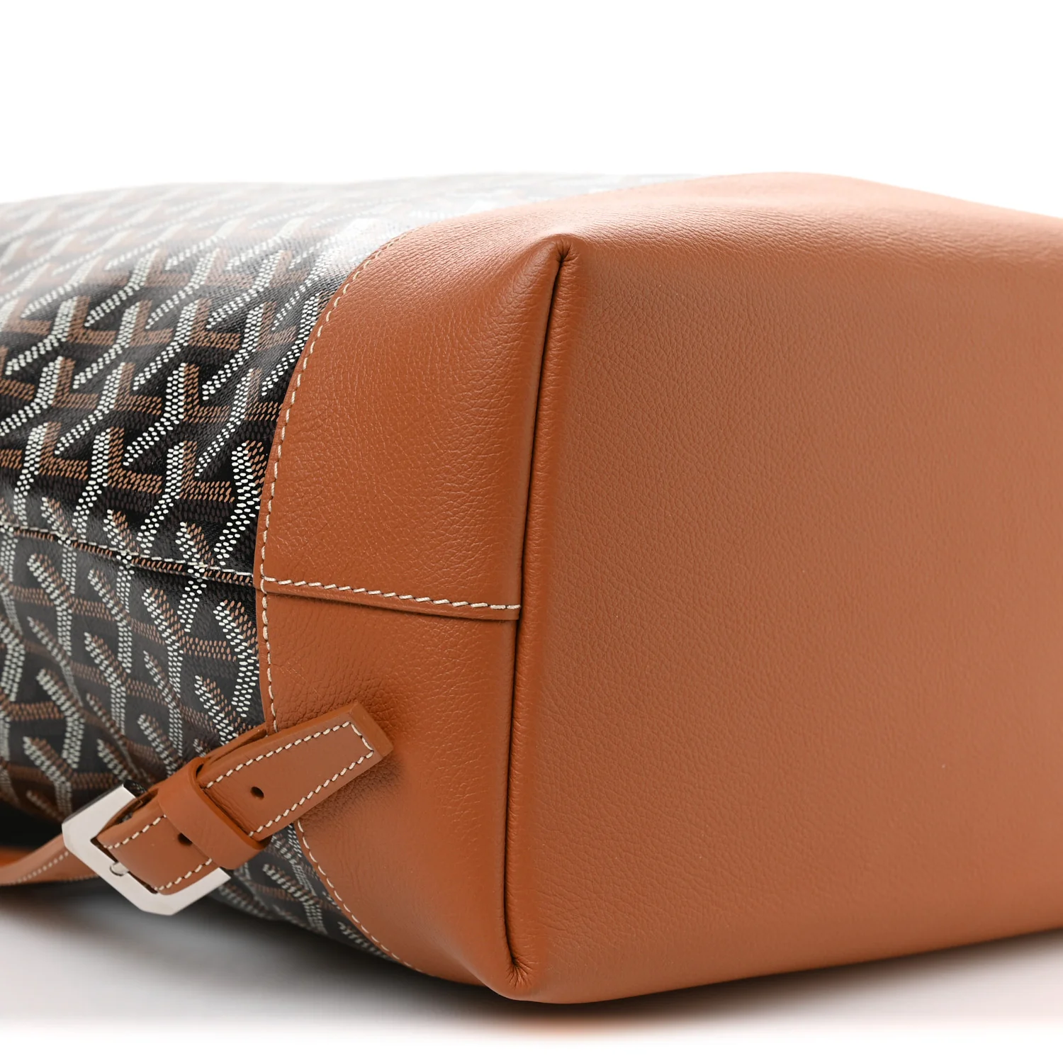 Goyardine Calfskin Cisalpin Backpack Black Gold - Image 8