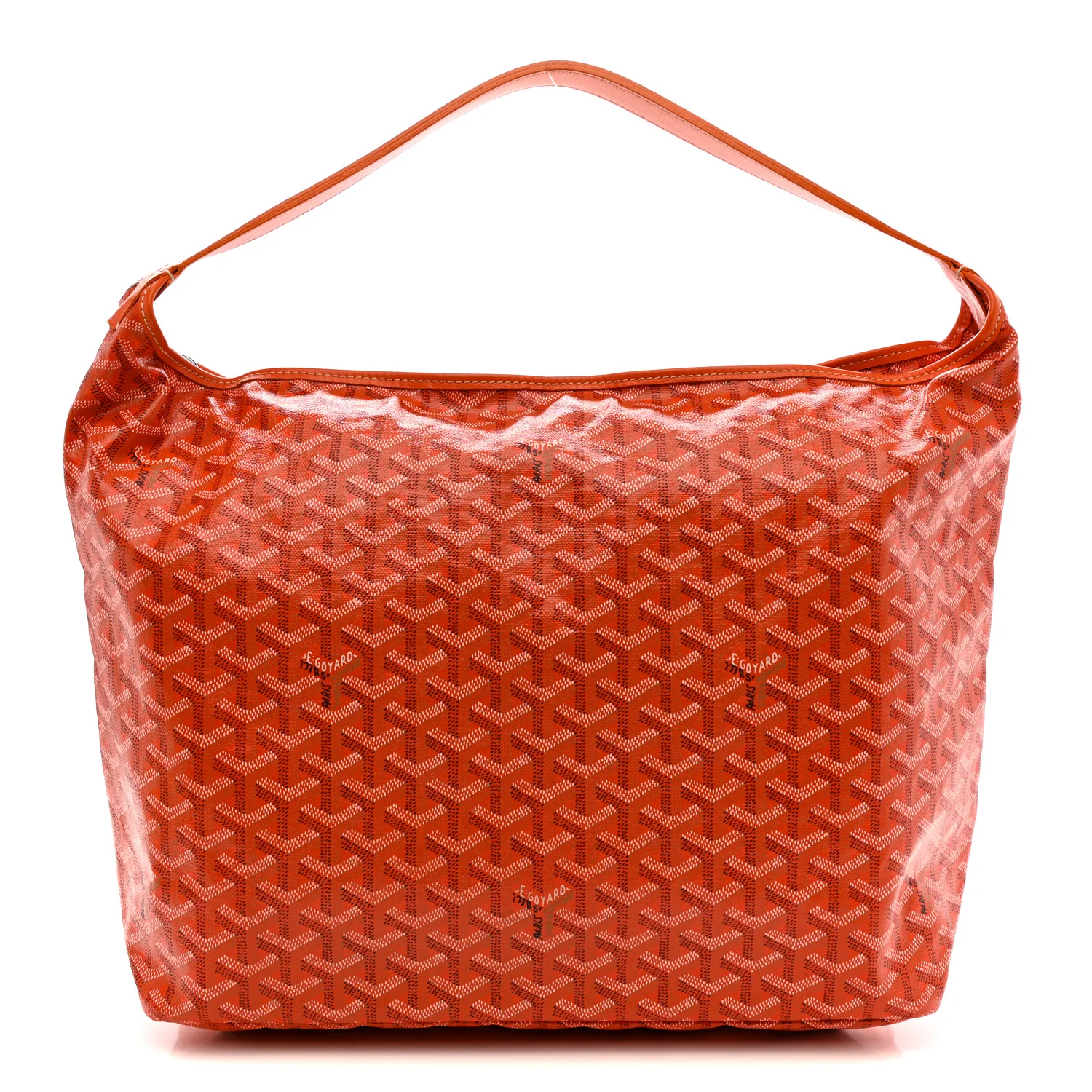 Goyardine Fidji Zip Hobo Orange