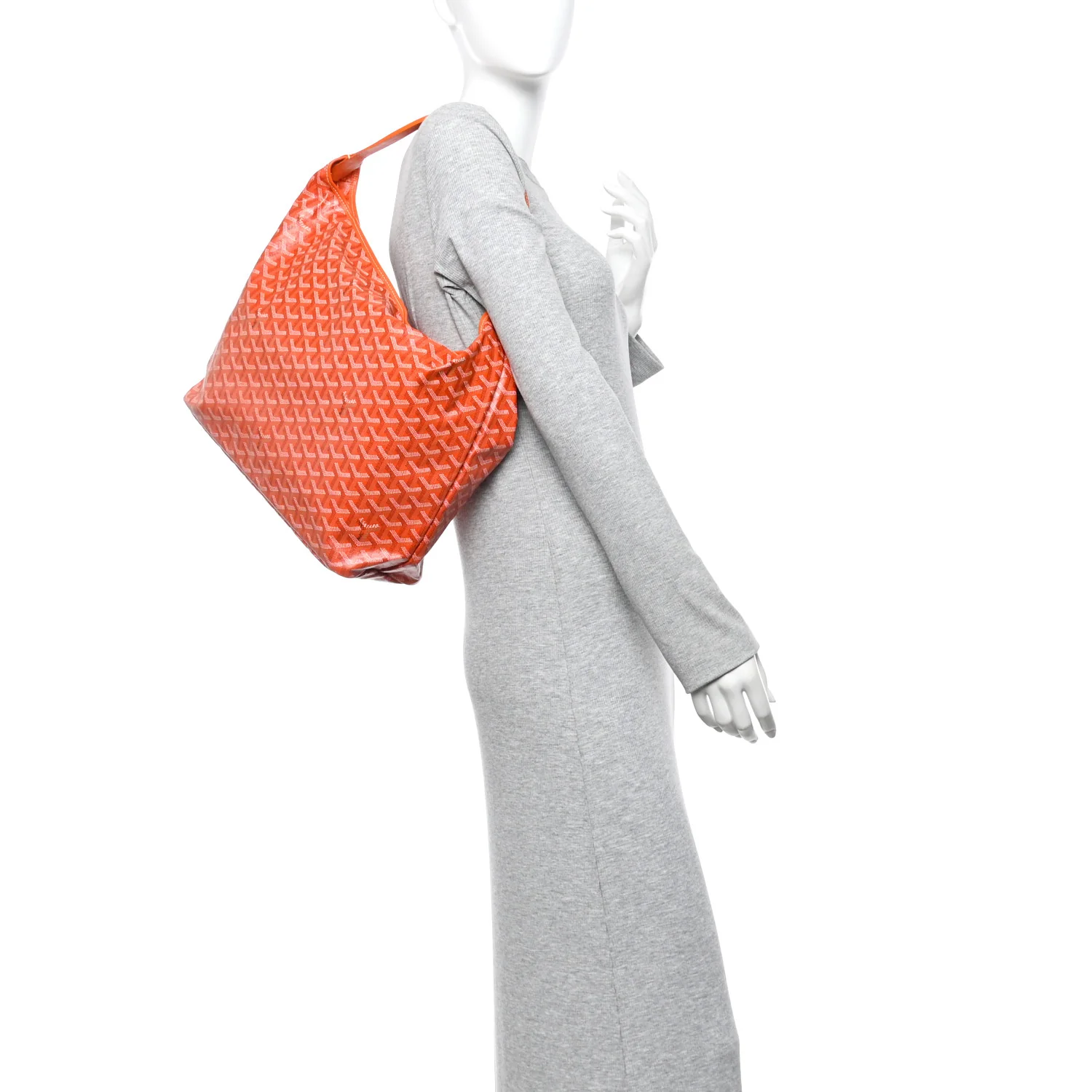 Goyardine Fidji Zip Hobo Orange - Image 3