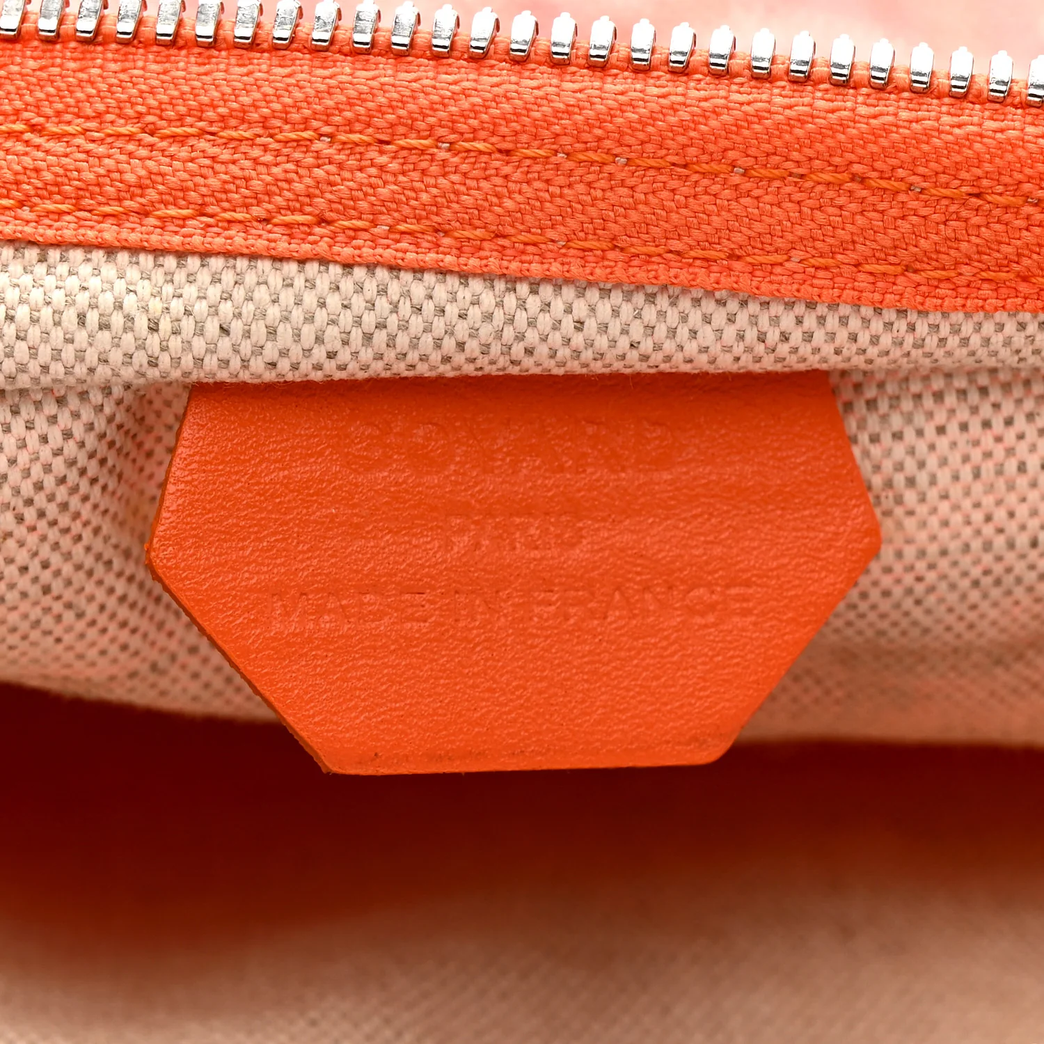 Goyardine Fidji Zip Hobo Orange - Image 6