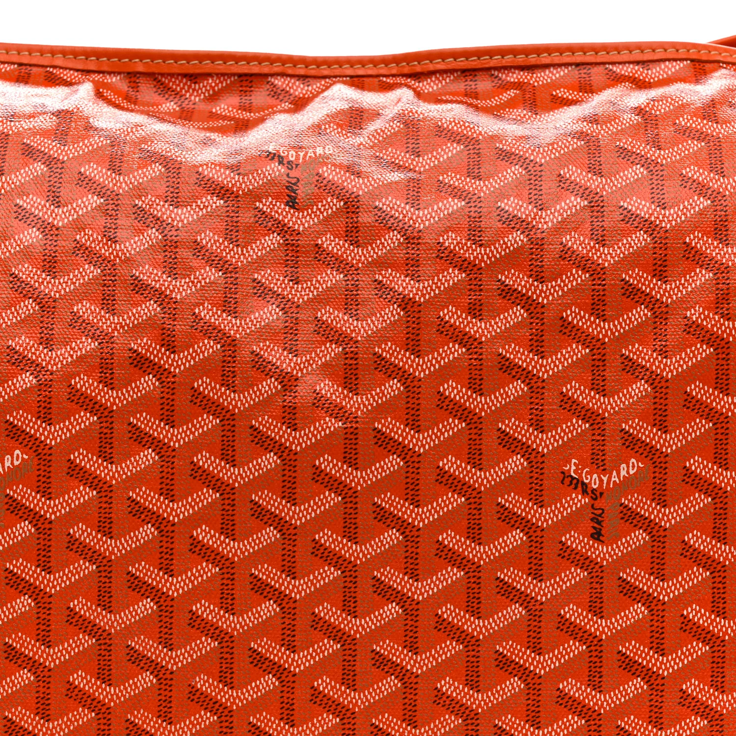 Goyardine Fidji Zip Hobo Orange - Image 8