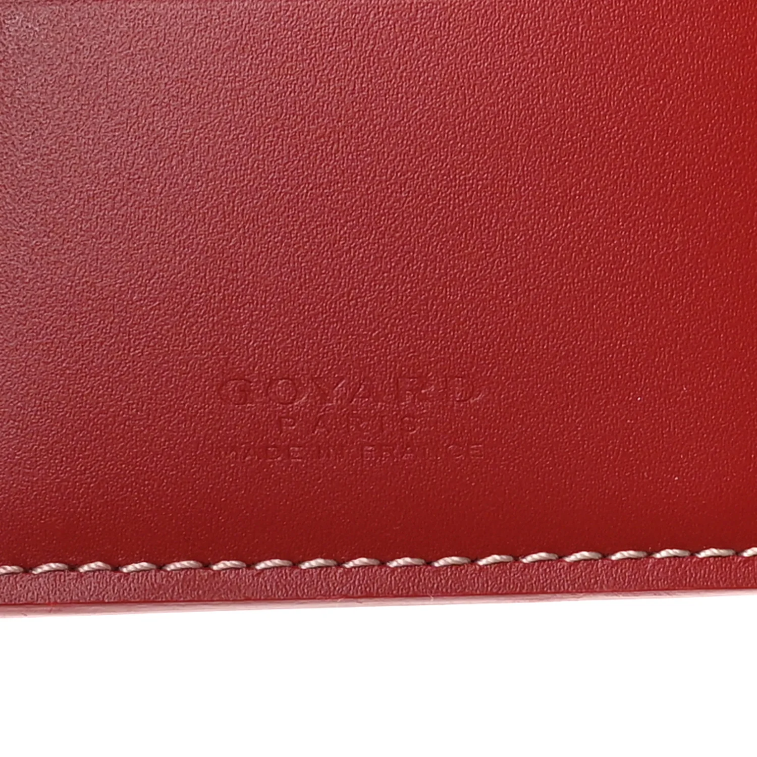 Goyardine Grenelle Passport Wallet Red - Image 6