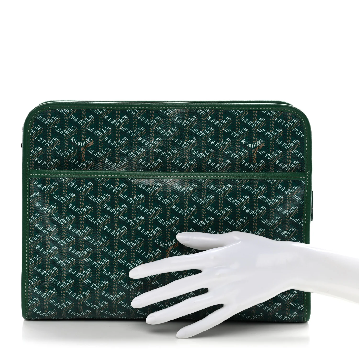 Goyardine Jouvence Toiletry Pouch Green - Image 3