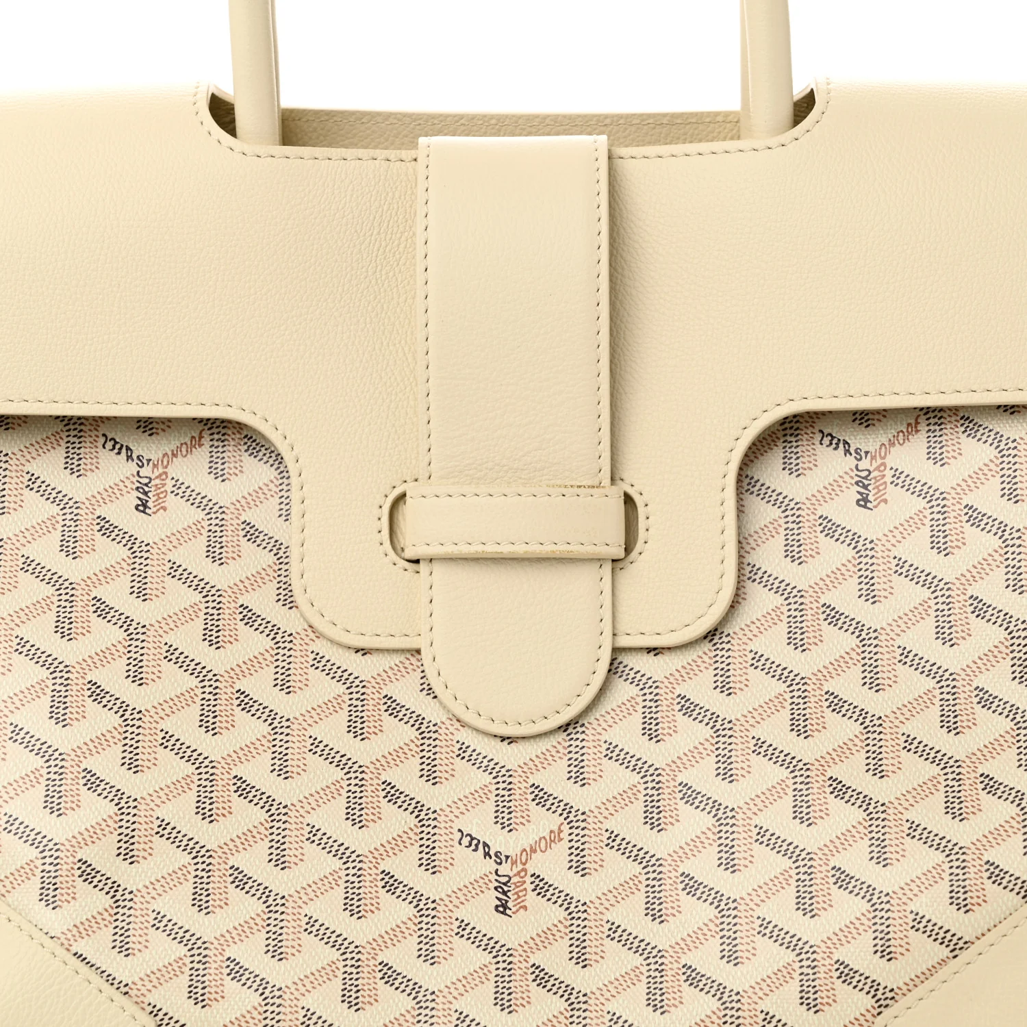 Goyardine Le Jardin Saigon Tote White - Image 7