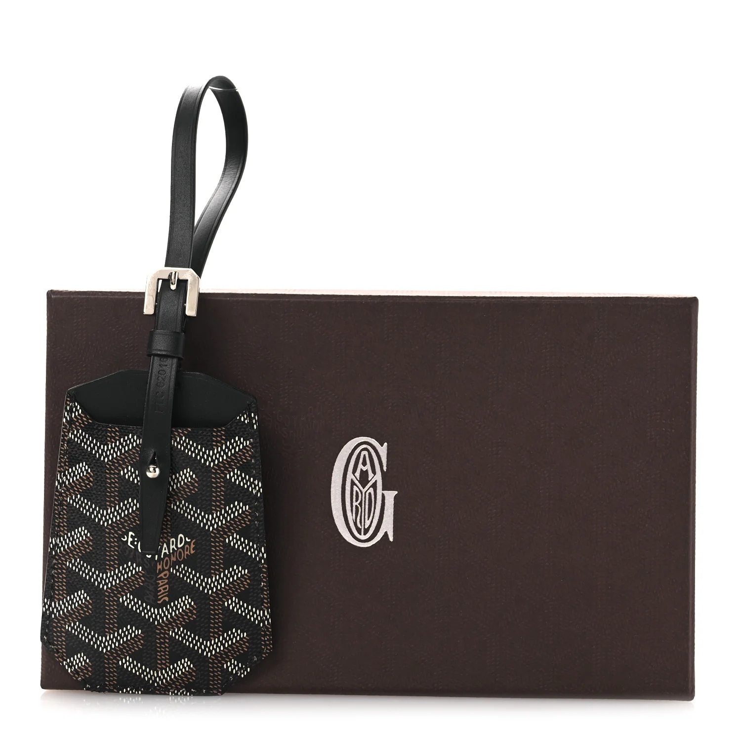 Goyardine Luggage Tag Black - Image 5