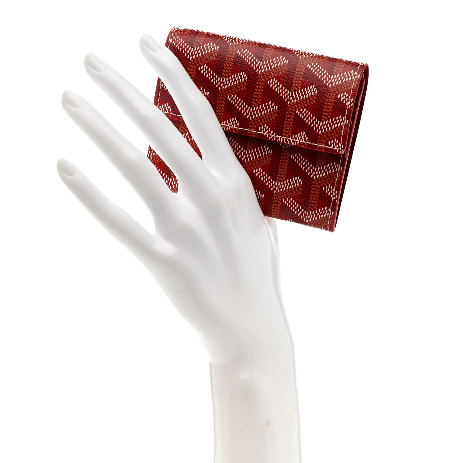 Goyardine Marigny Coin Purse Wallet Red - Image 2