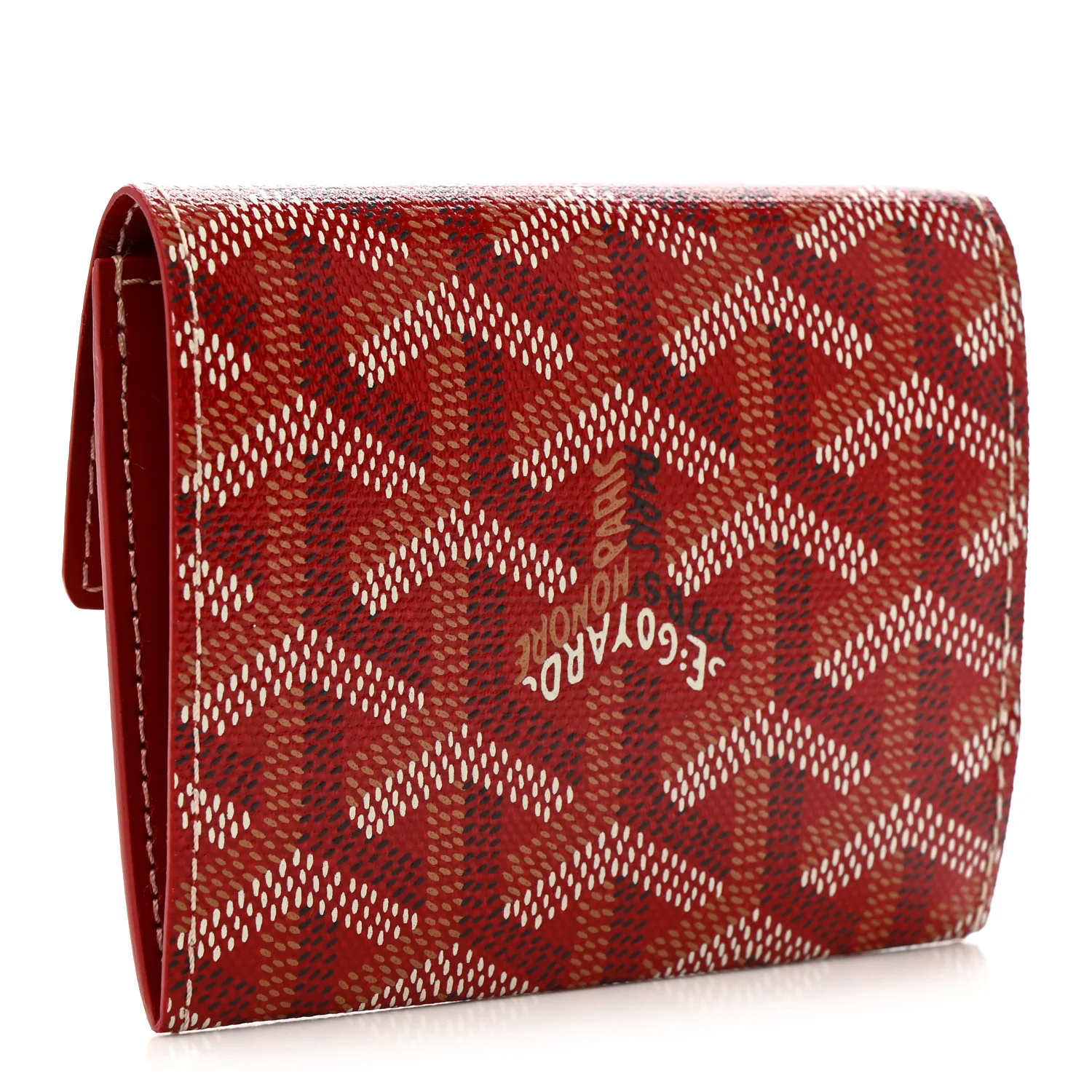 Goyardine Marigny Coin Purse Wallet Red - Image 3