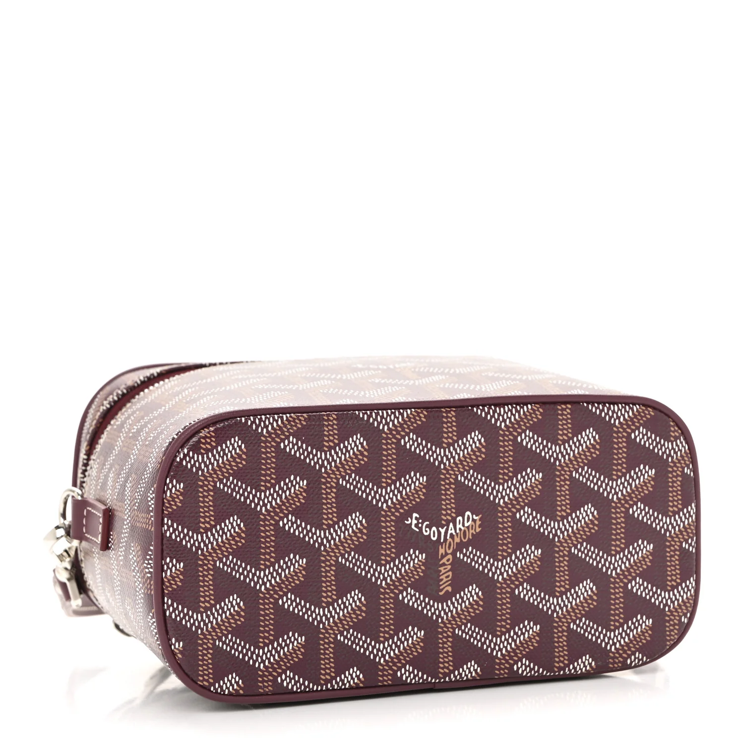 Goyardine Muse Mini Vanity Case Burgundy - Image 4