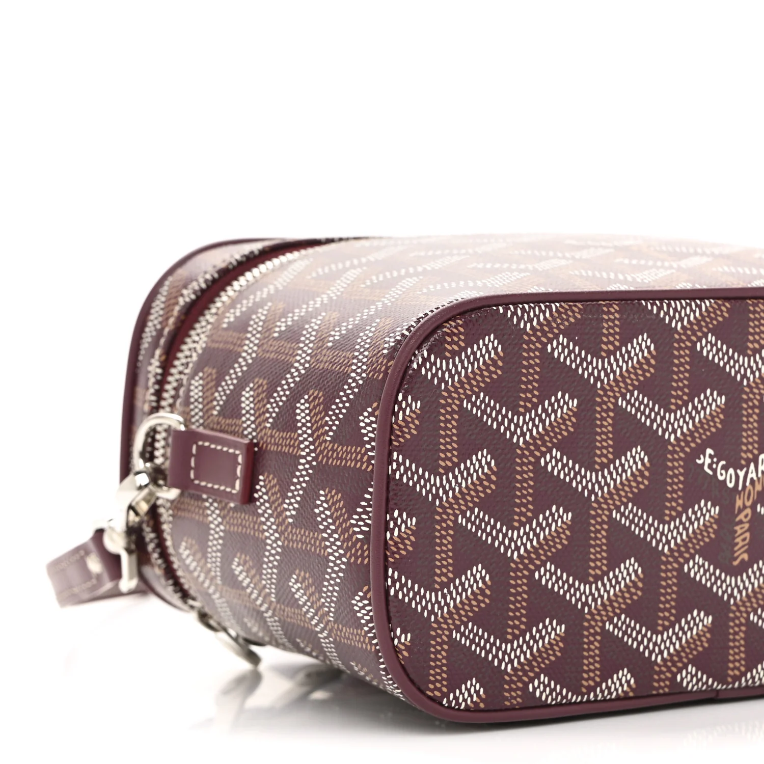 Goyardine Muse Mini Vanity Case Burgundy - Image 8