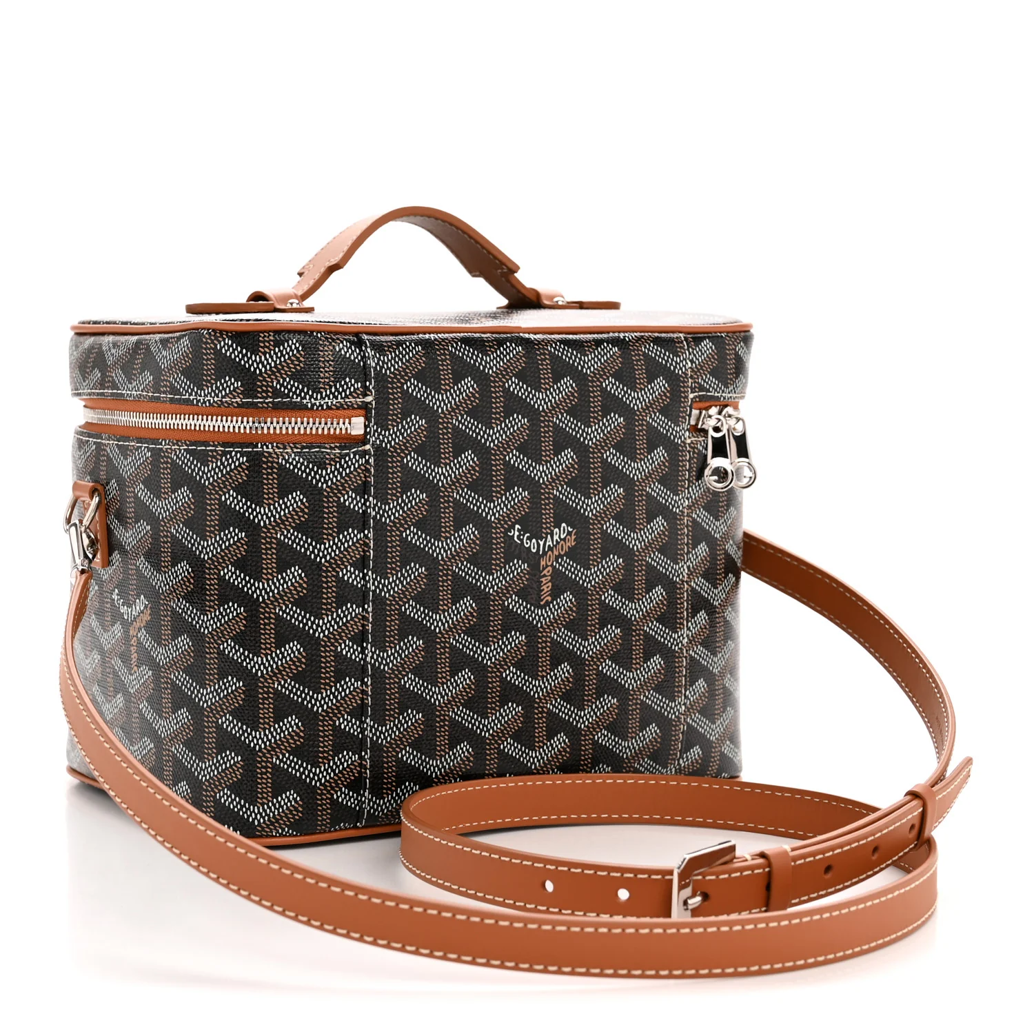 Goyardine Muse Vanity Case Black Gold - Image 4