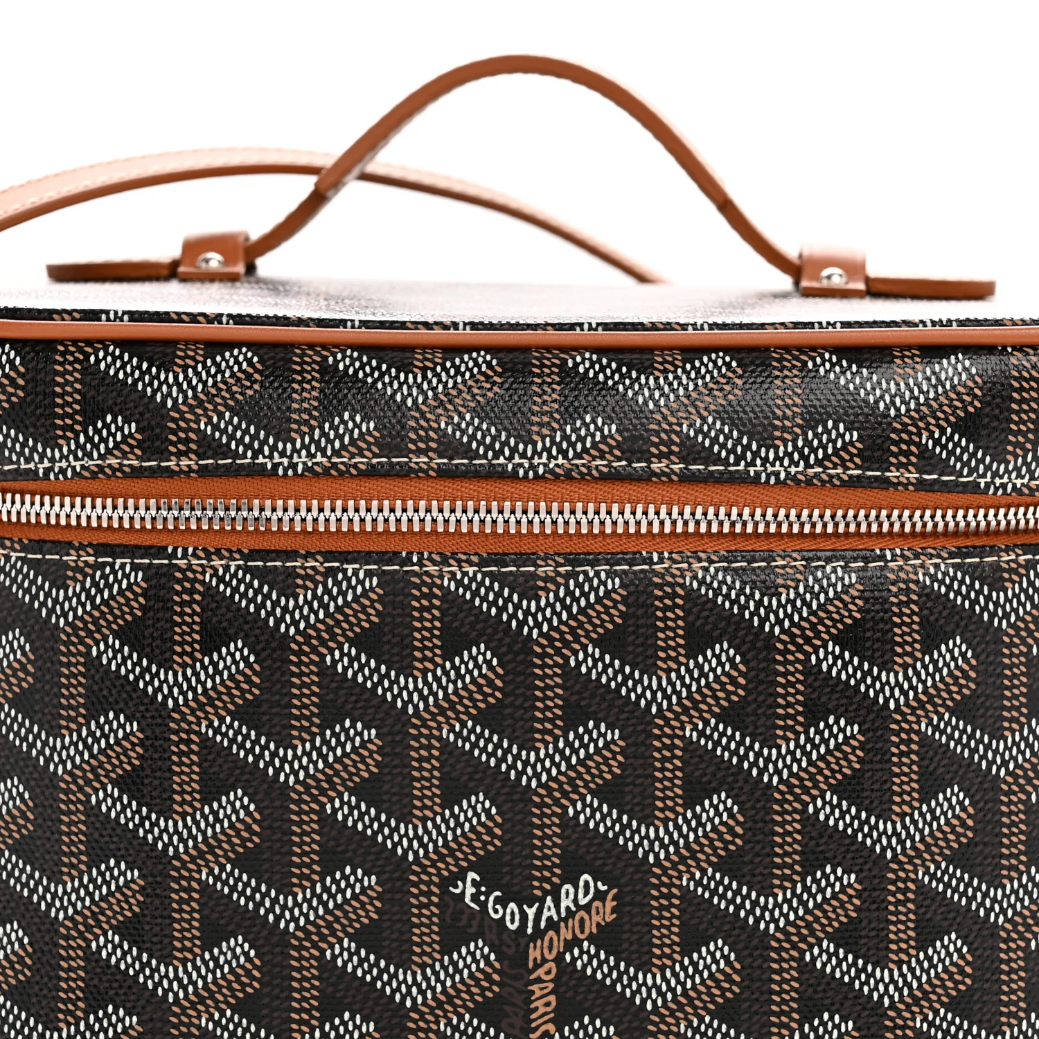 Goyardine Muse Vanity Case Black Gold - Image 8