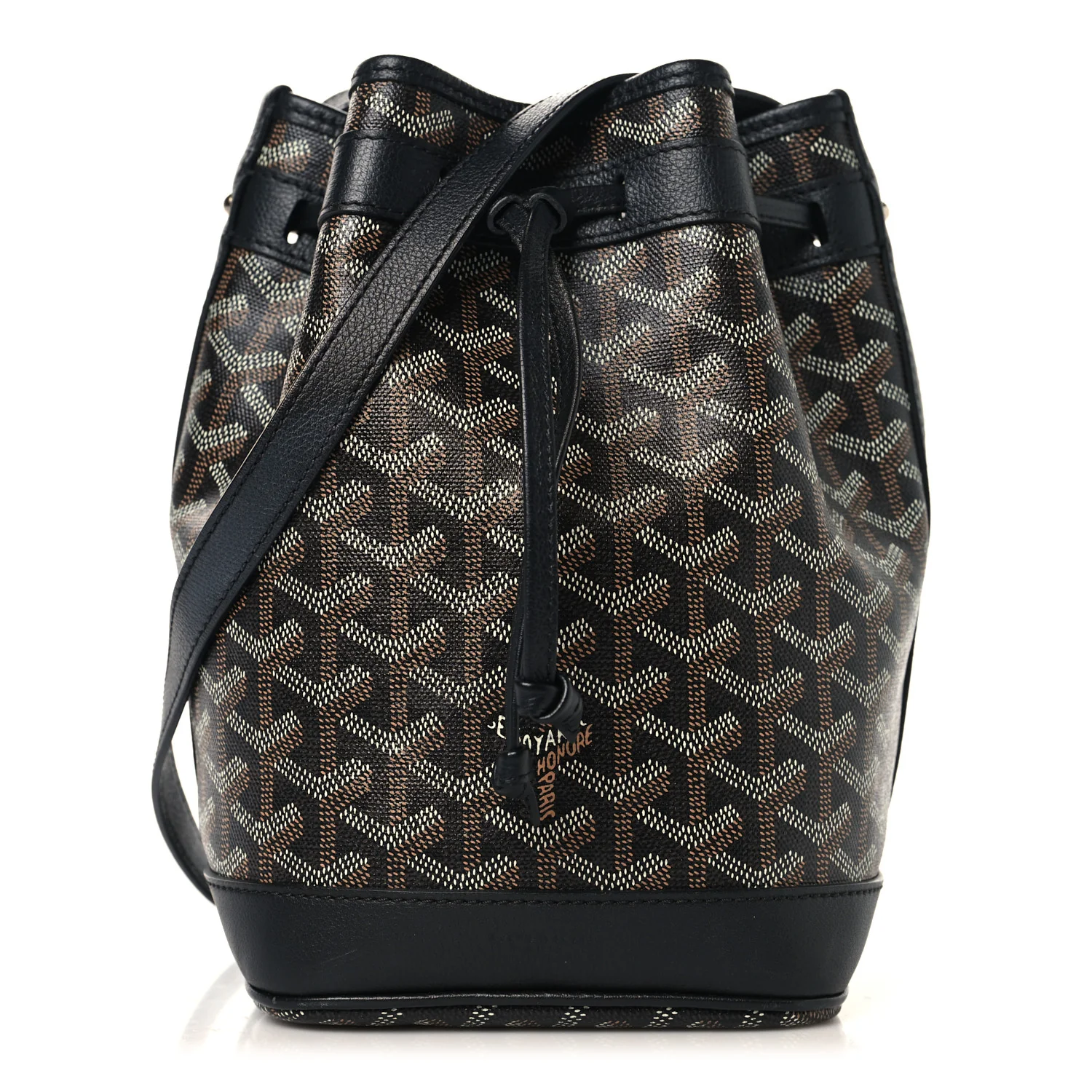 Goyardine Petit Flot Bucket Bag PM Black