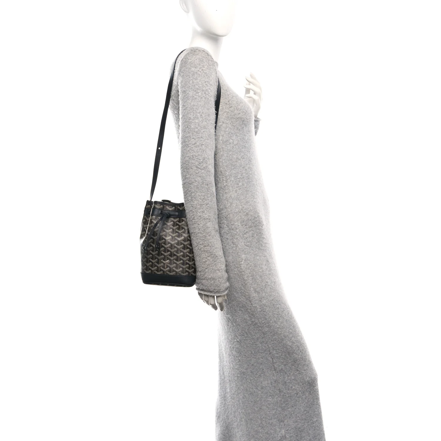 Goyardine Petit Flot Bucket Bag PM Black - Image 2
