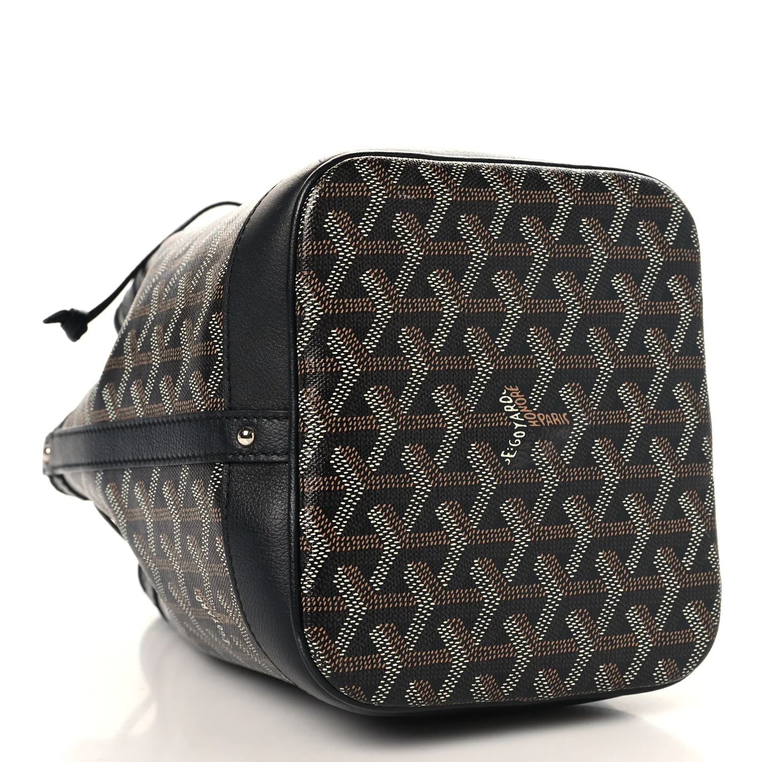 Goyardine Petit Flot Bucket Bag PM Black - Image 4