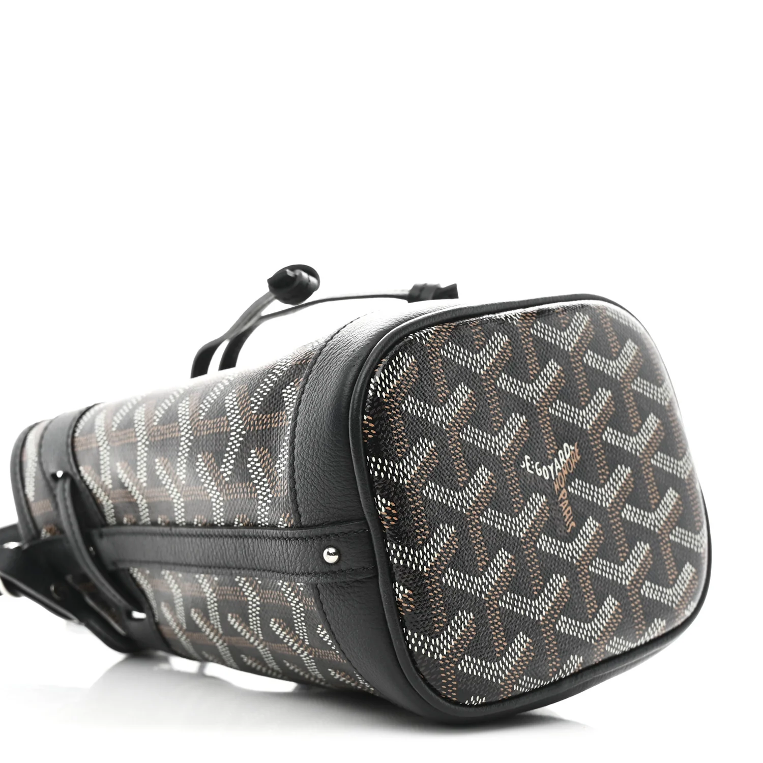 Goyardine Petit Flot Mini Bucket Bag Black - Image 8