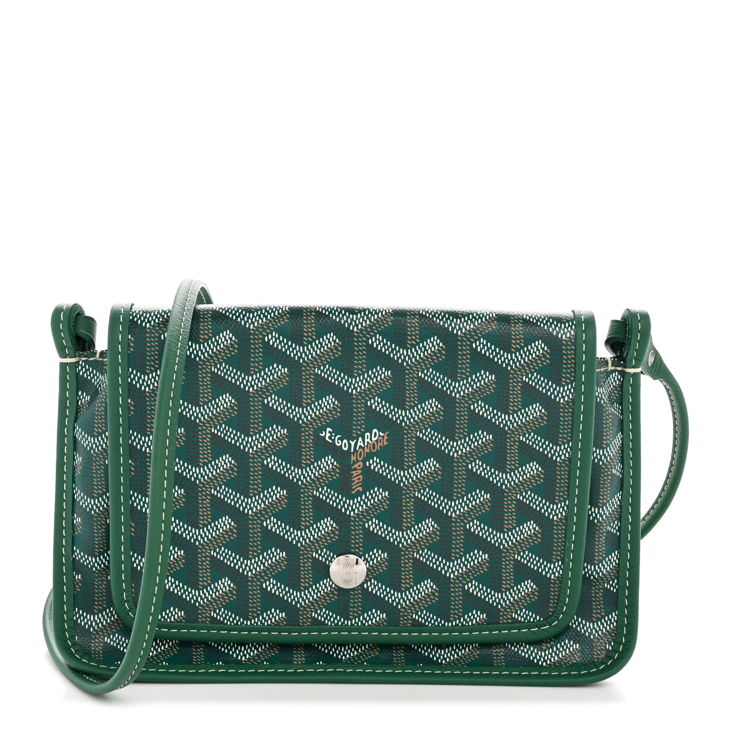 Goyardine Plumet Wallet Clutch Green