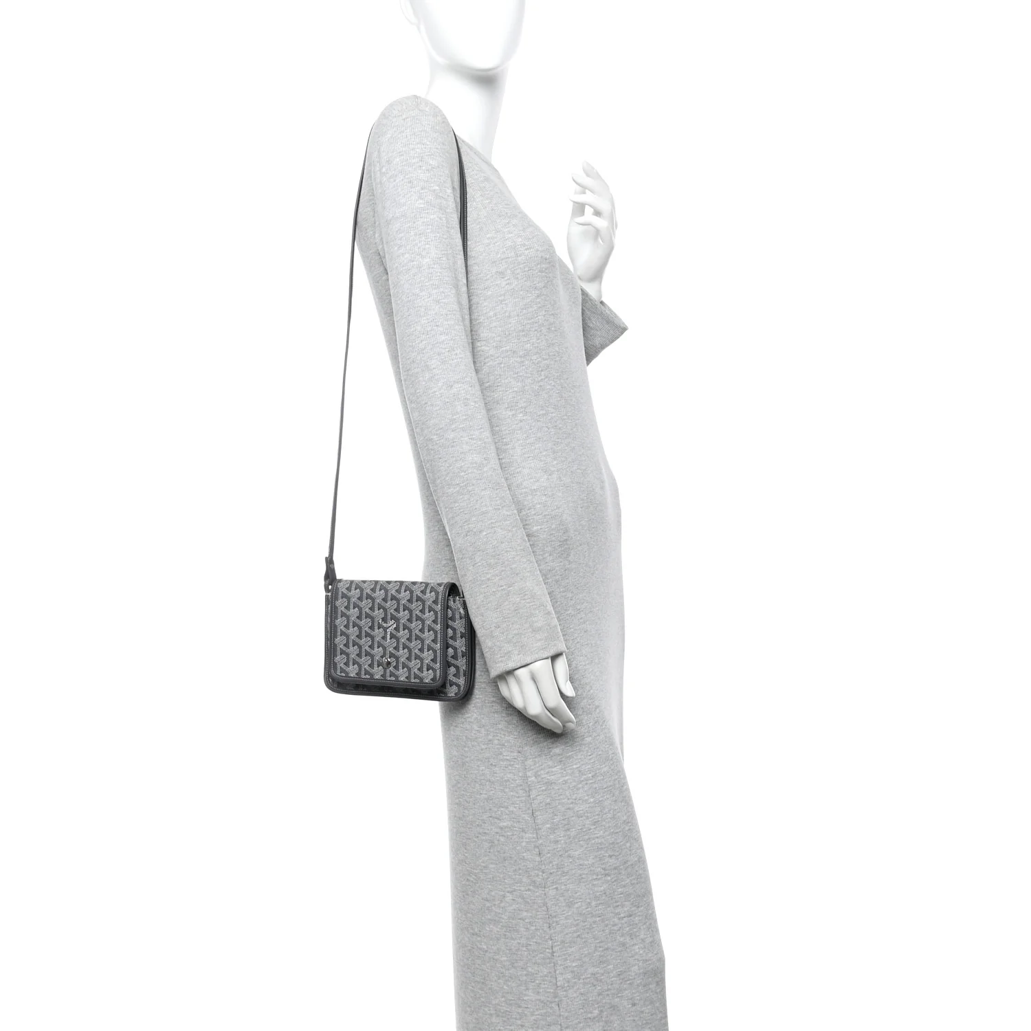 Goyardine Plumet Wallet Clutch Grey - Image 2