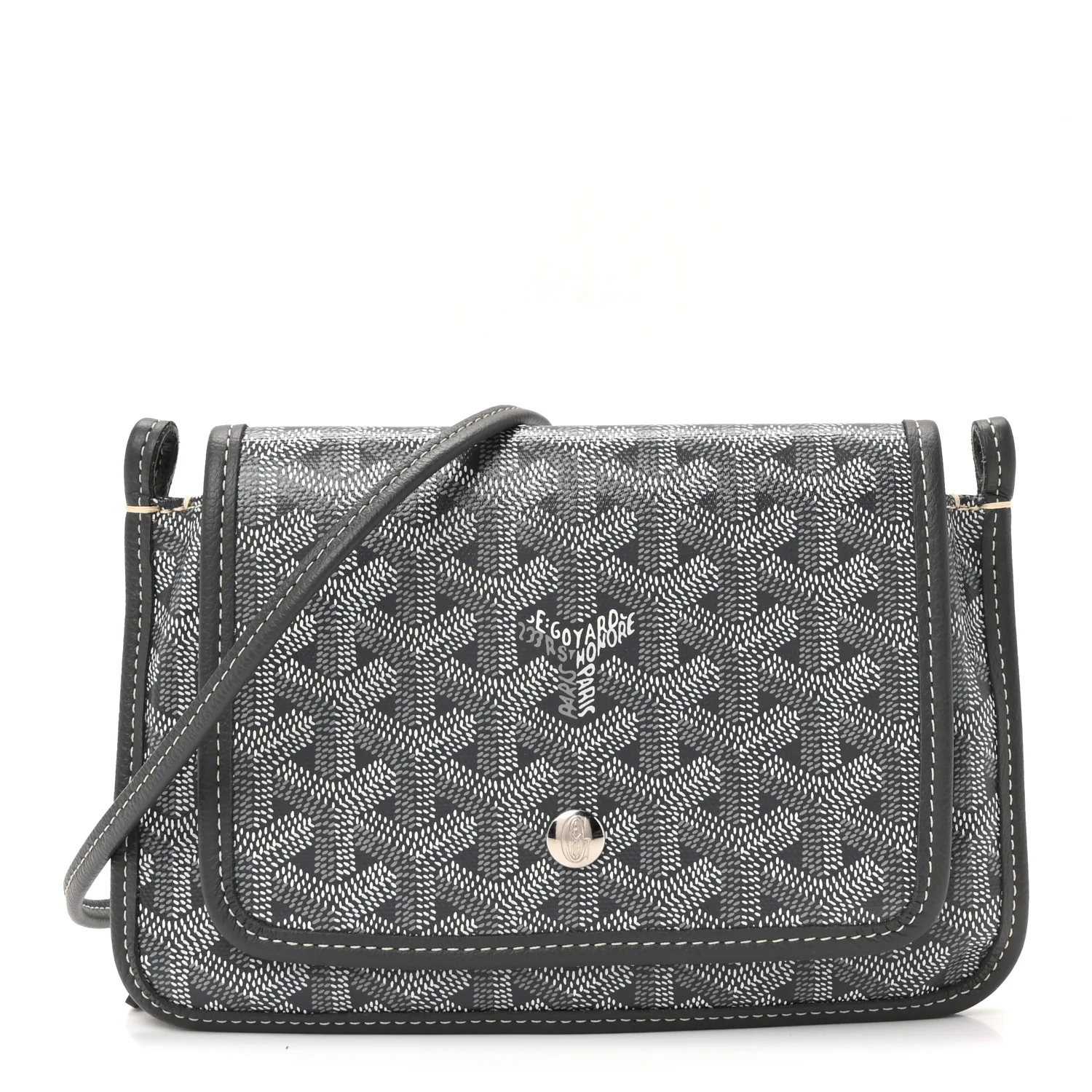Goyardine Plumet Wallet Clutch Grey
