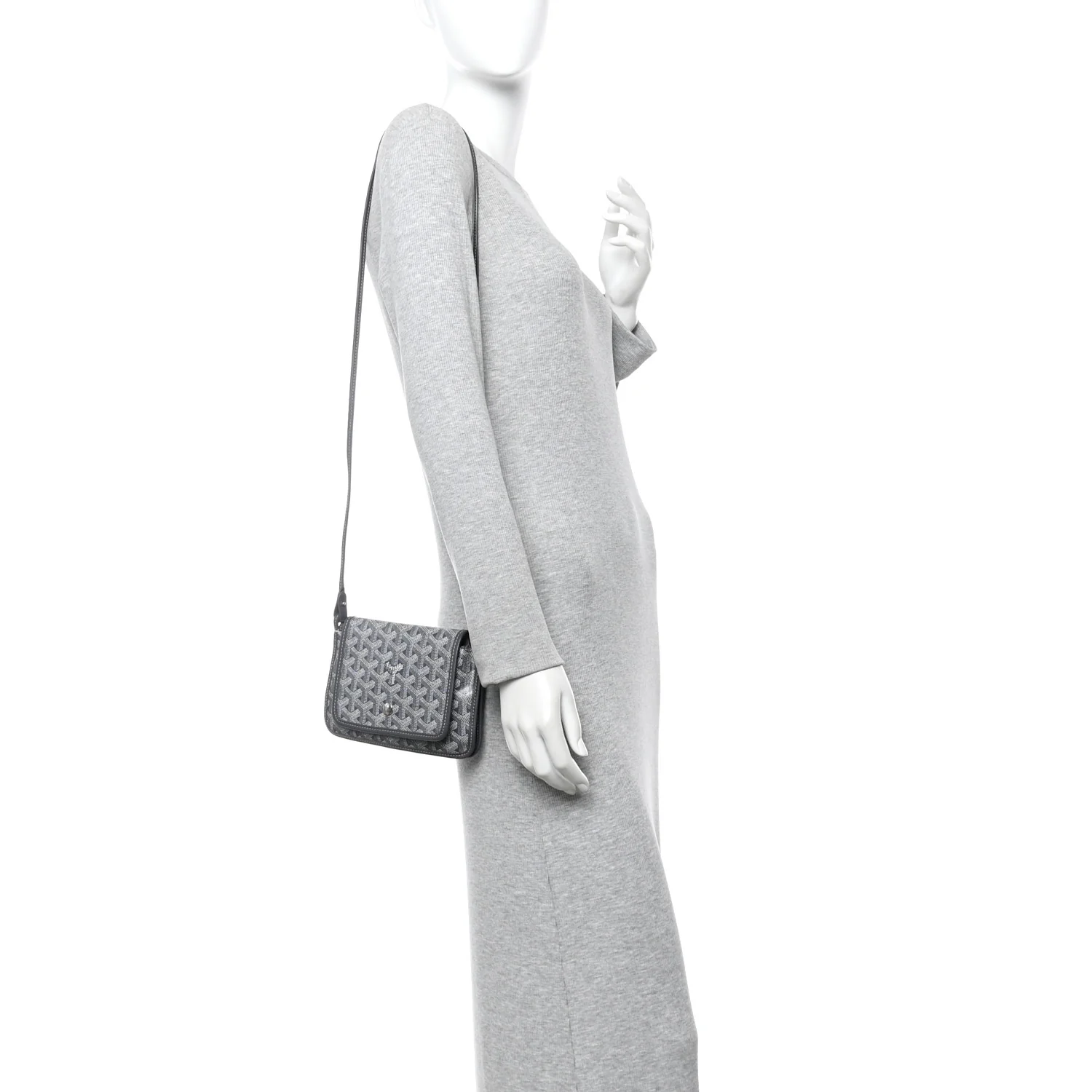 Goyardine Plumet Wallet Clutch Grey - Image 2