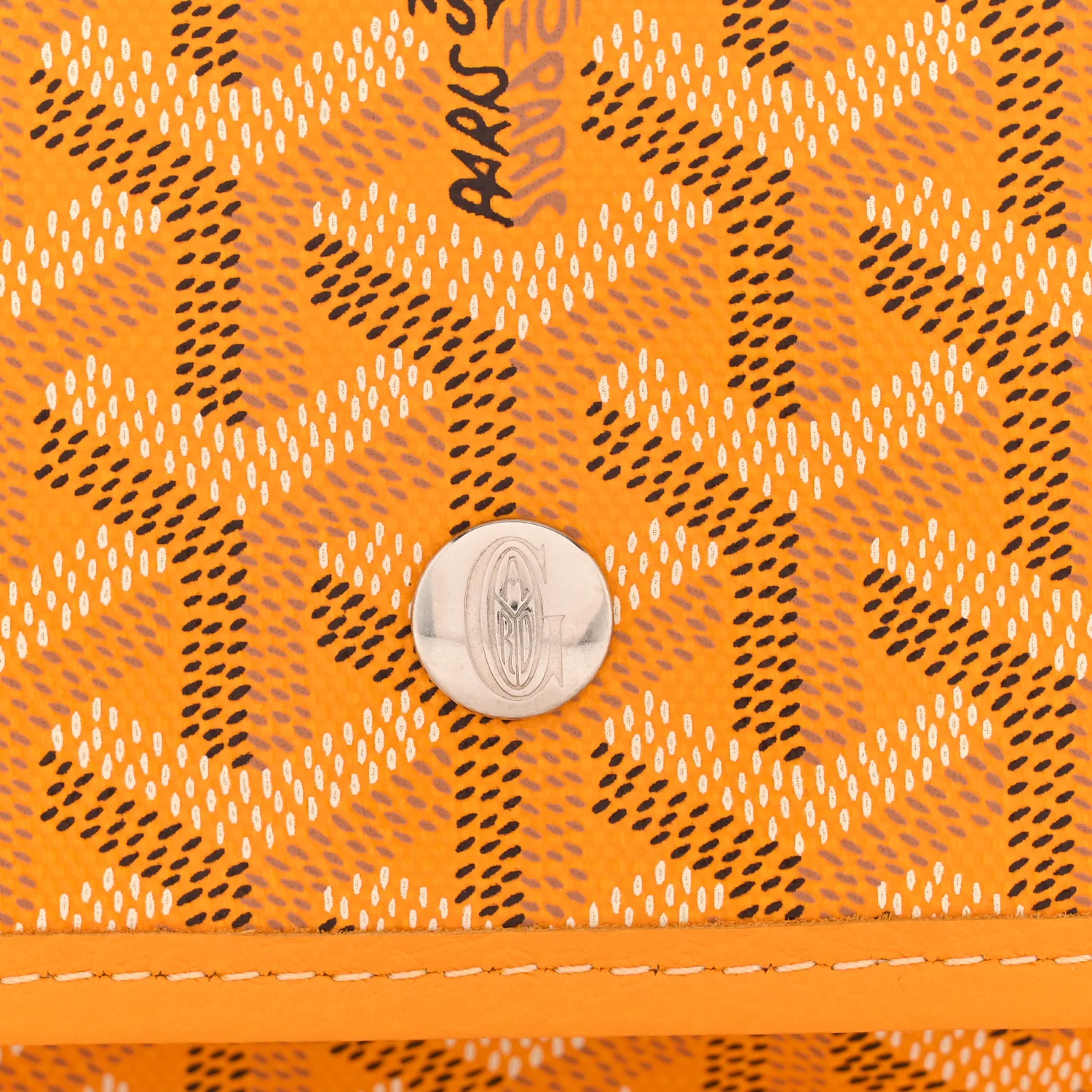 Goyardine Plumet Wallet Clutch Yellow - Image 11