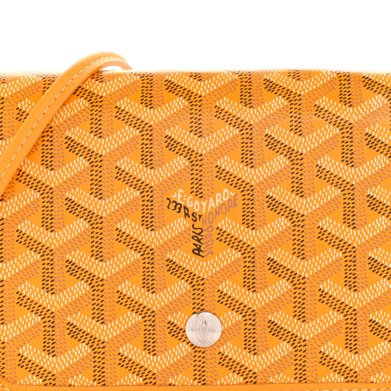 Goyardine Plumet Wallet Clutch Yellow - Image 8