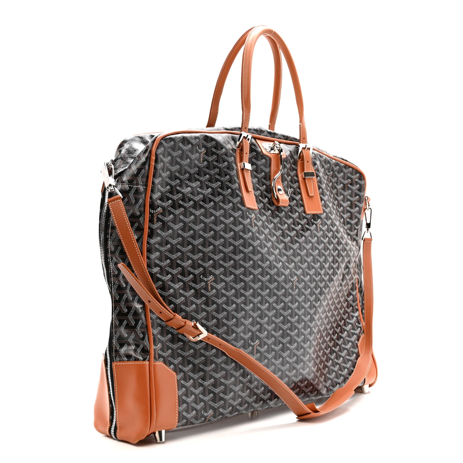 Goyardine Porte-Habits Garment Bag Black Gold - Image 4