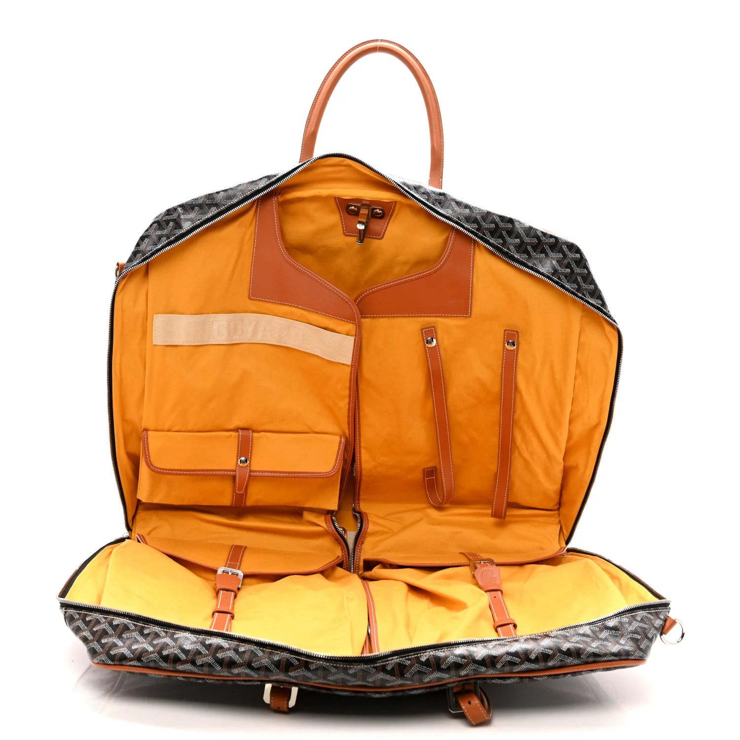 Goyardine Porte-Habits Garment Bag Black Gold - Image 7