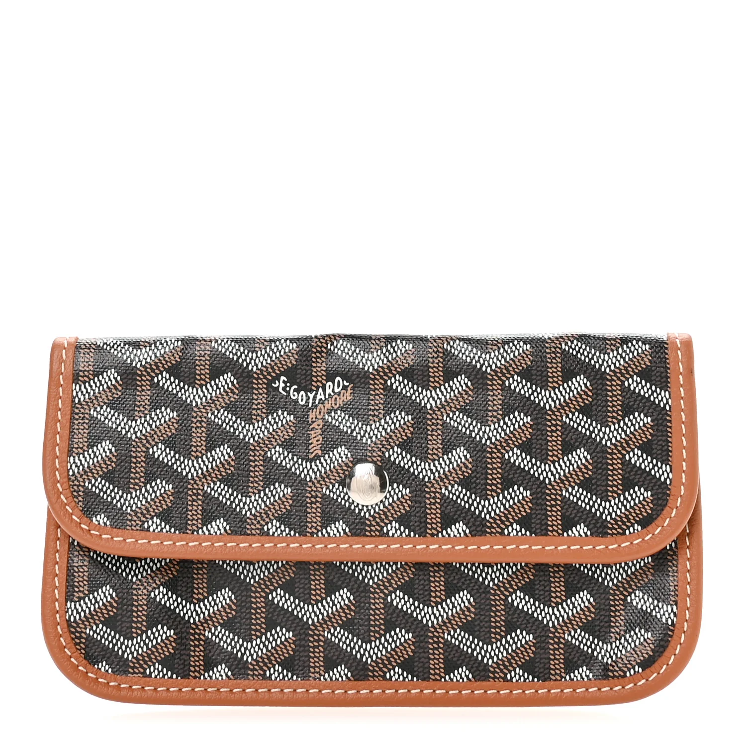 Goyardine Pouch Black Gold