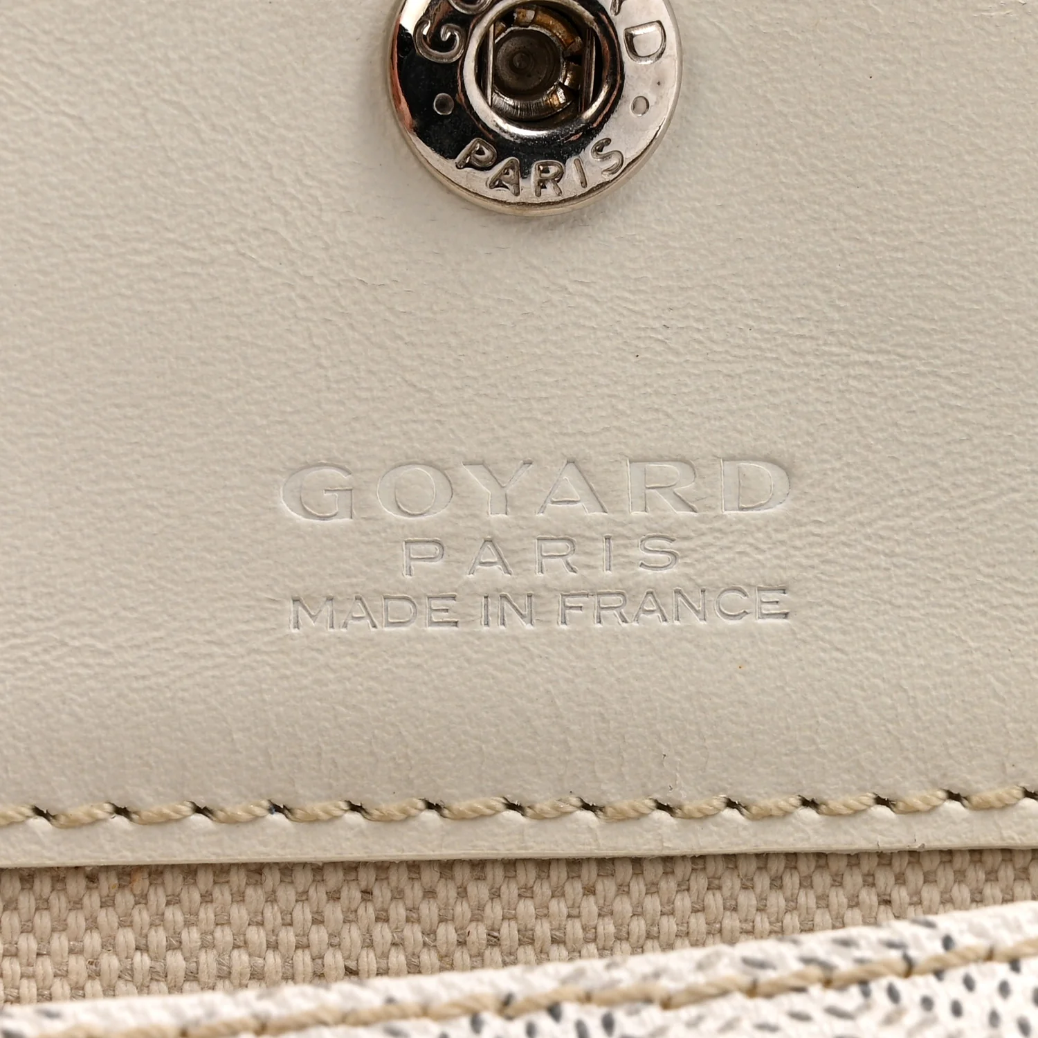 Goyardine Pouch White - Image 6