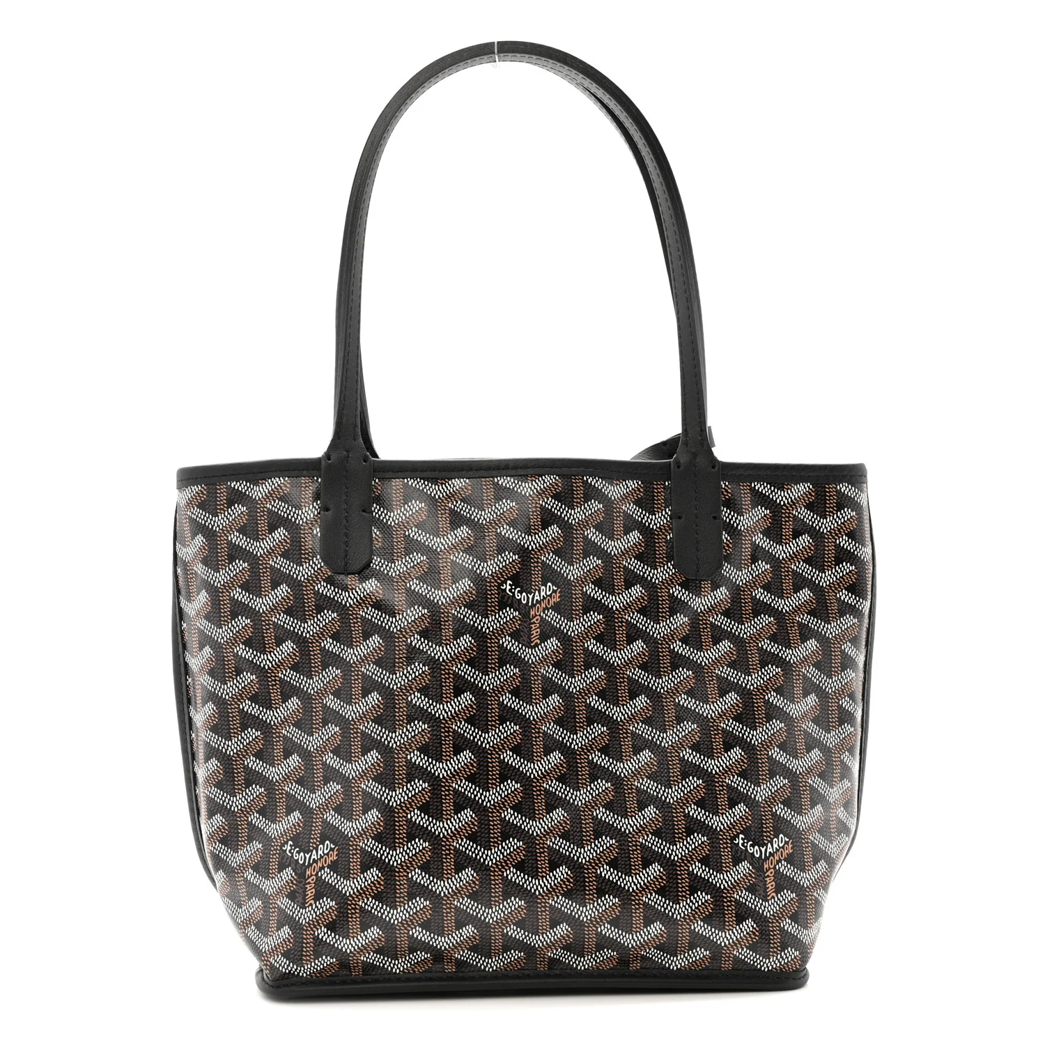 Goyardine Reversible Mini Anjou Black