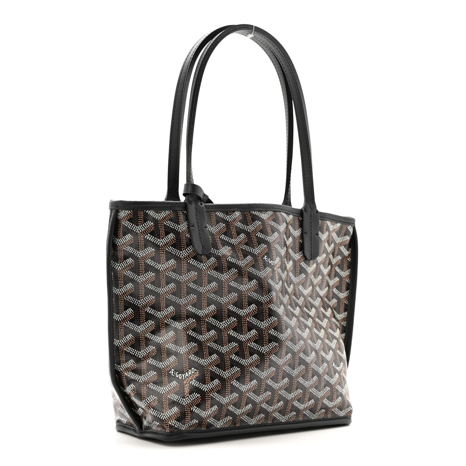Goyardine Reversible Mini Anjou Black - Image 5