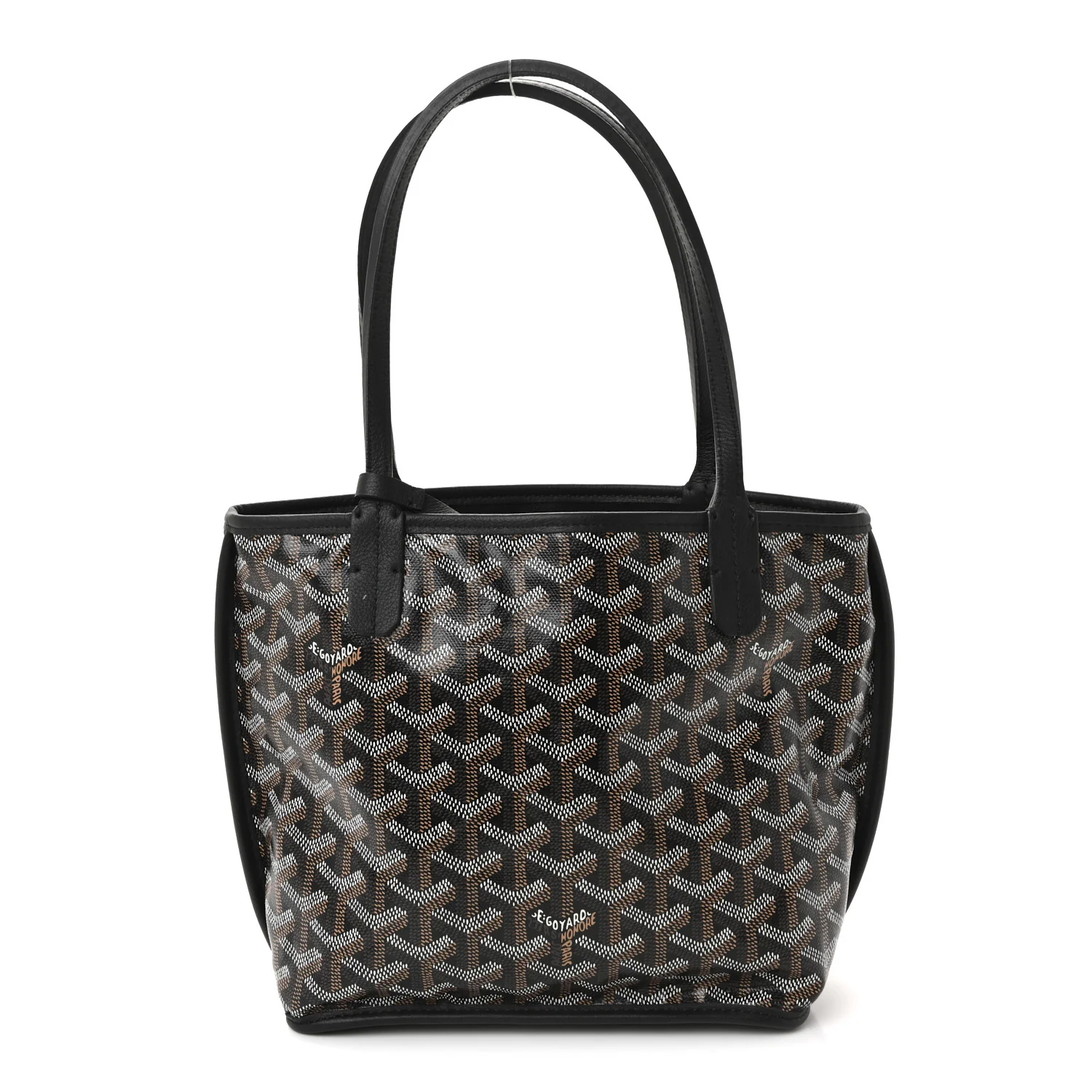 Goyardine Reversible Mini Anjou Black