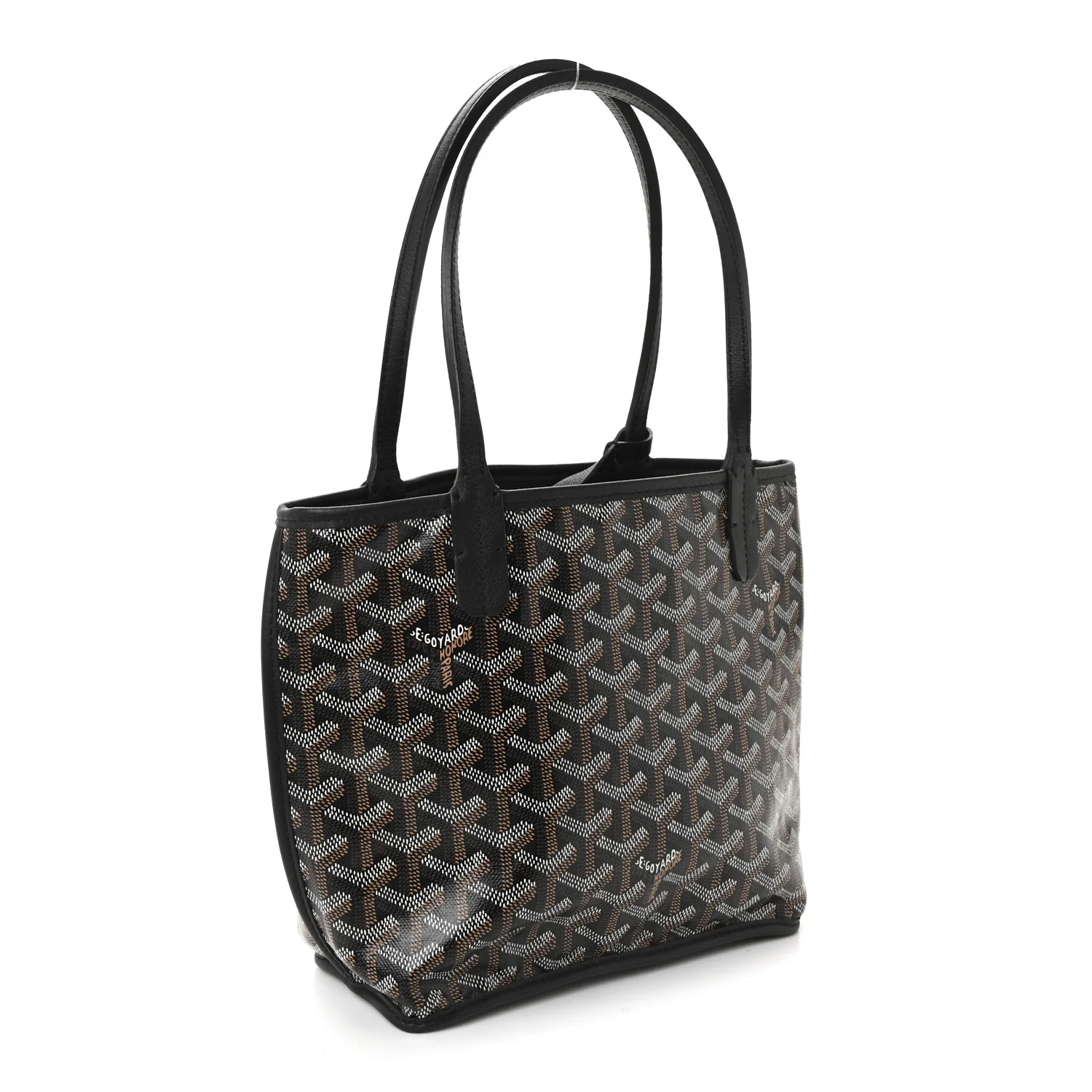 Goyardine Reversible Mini Anjou Black - Image 4