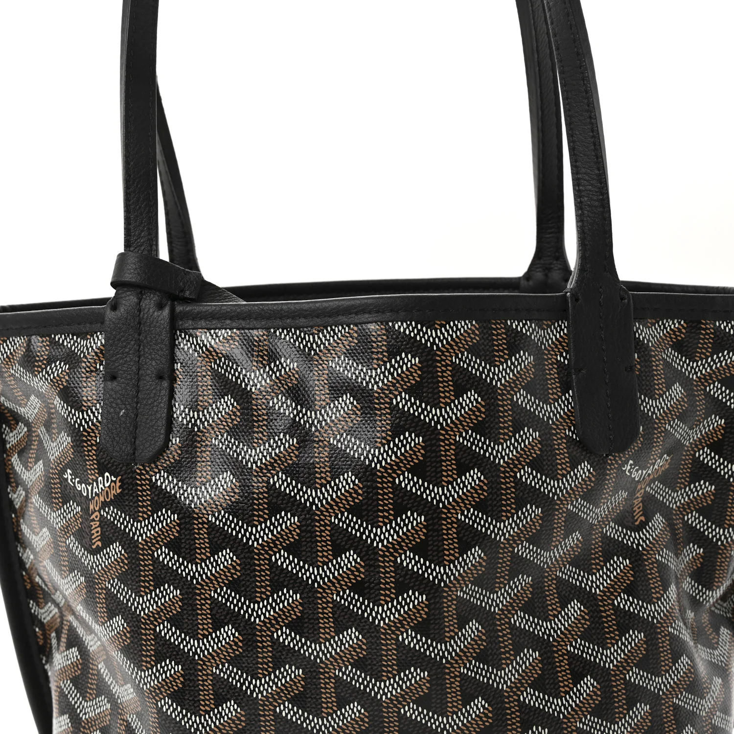 Goyardine Reversible Mini Anjou Black - Image 8