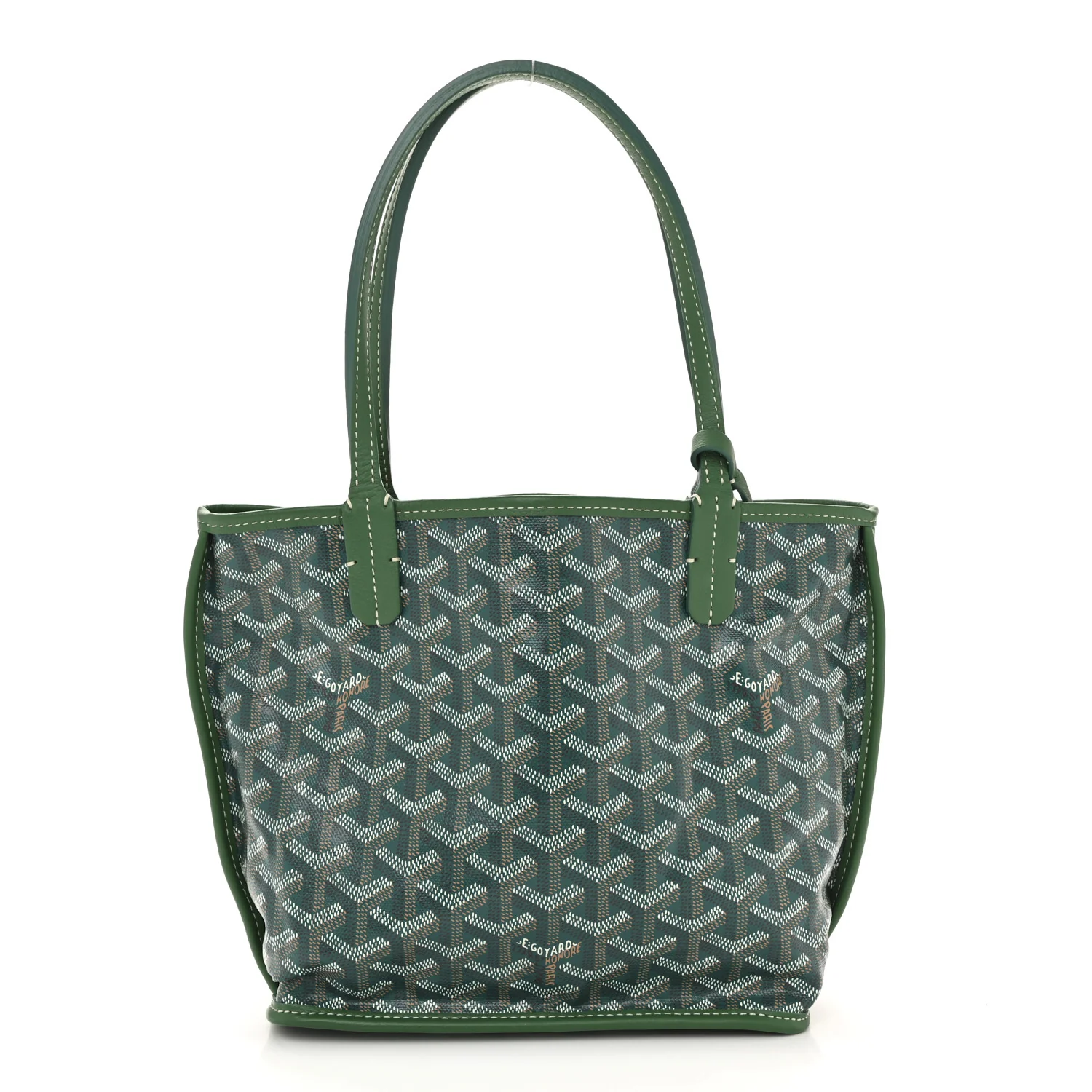 Goyardine Reversible Mini Anjou Green