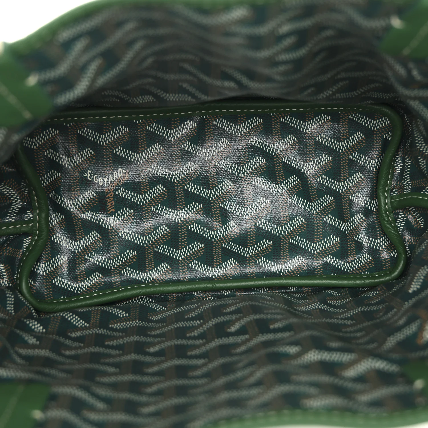 Goyardine Reversible Mini Anjou Green - Image 11