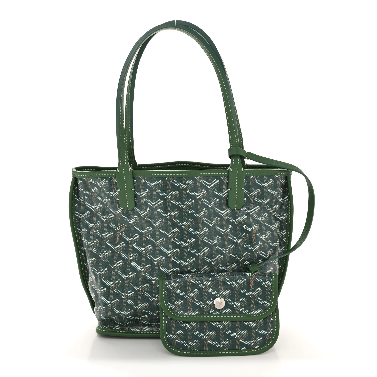 Goyardine Reversible Mini Anjou Green - Image 4