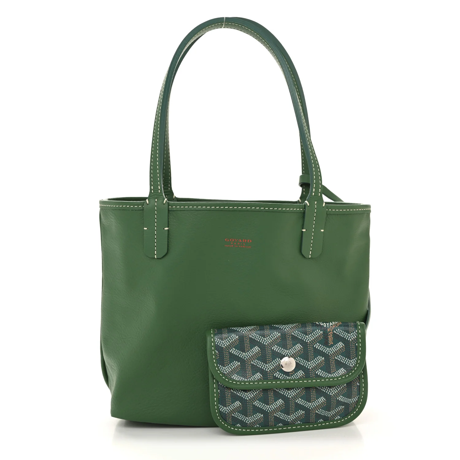 Goyardine Reversible Mini Anjou Green - Image 5
