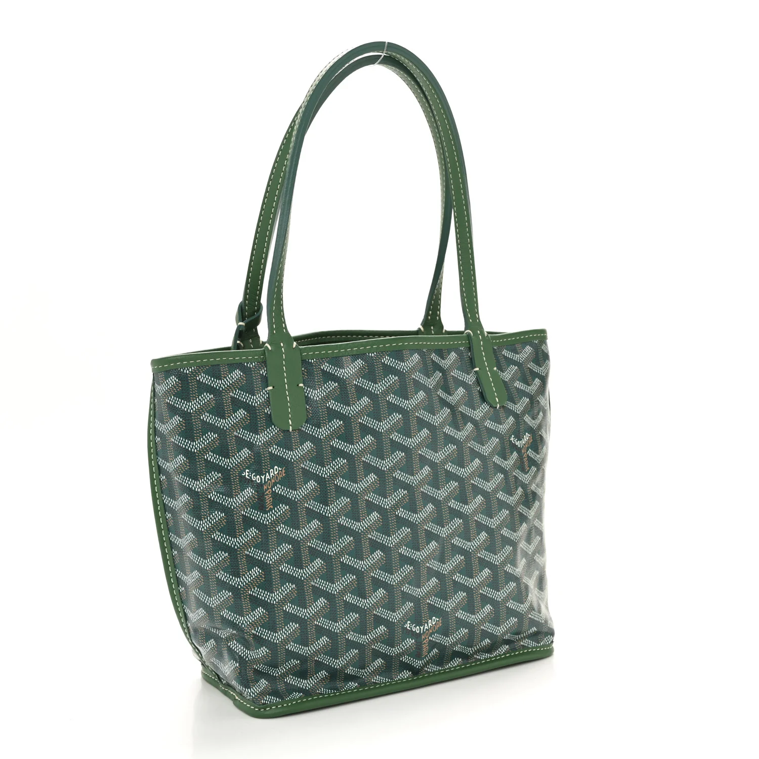 Goyardine Reversible Mini Anjou Green - Image 6