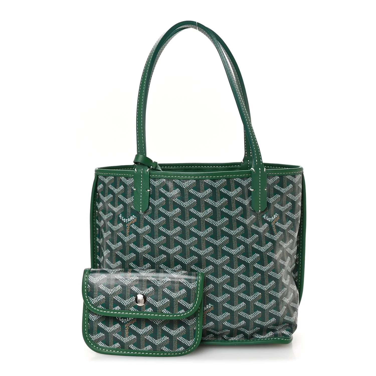 Goyardine Reversible Mini Anjou Green - Image 3
