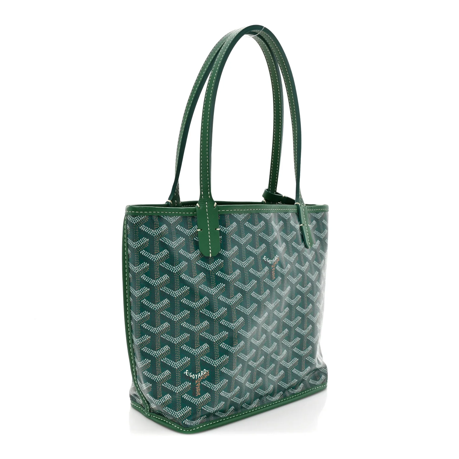 Goyardine Reversible Mini Anjou Green - Image 5