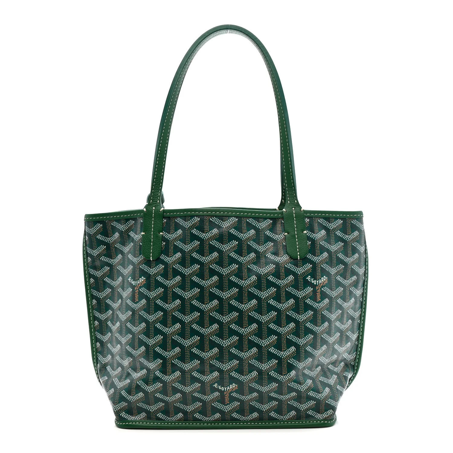 Goyardine Reversible Mini Anjou Green