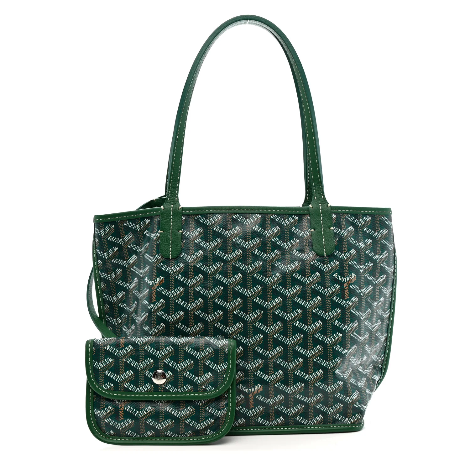 Goyardine Reversible Mini Anjou Green - Image 2