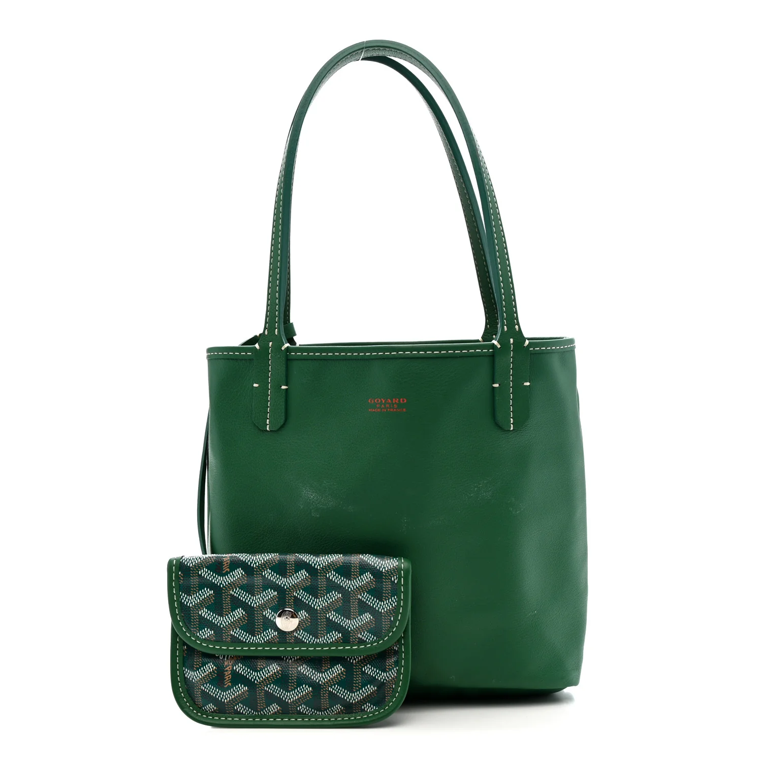 Goyardine Reversible Mini Anjou Green - Image 4