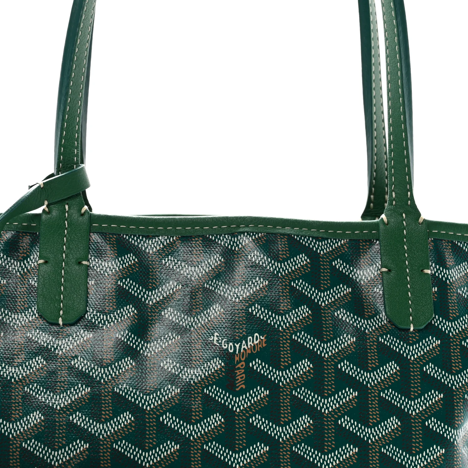 Goyardine Reversible Mini Anjou Green - Image 12